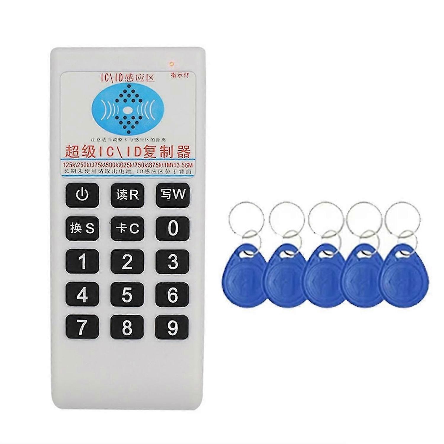 RFID NFC IC Card Reader &Writer+5XT5577 Keychain Duplicator RFID Card