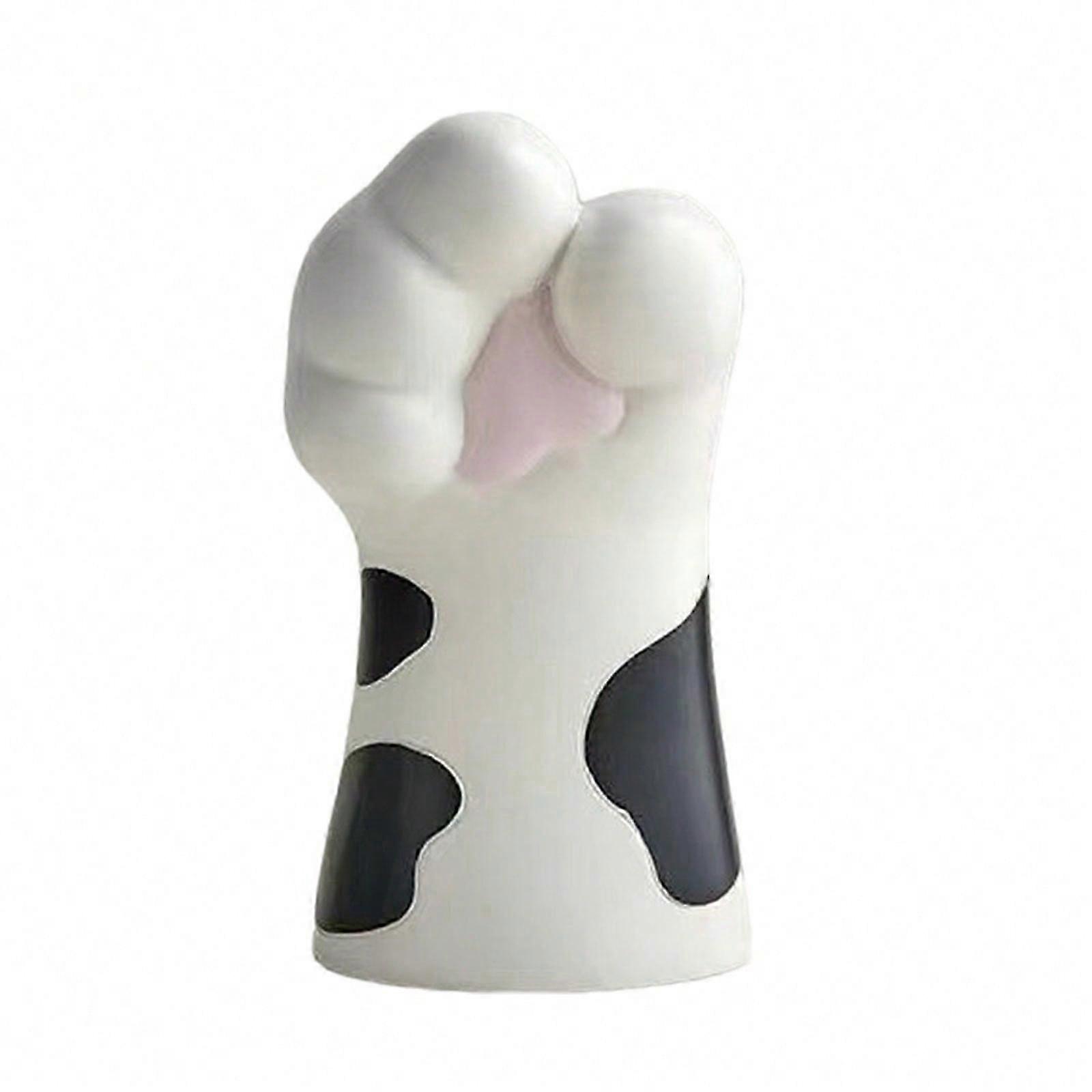 Cartoon Cat Vase Claw Shape Resins Flower Vase Plant Stand Multifunctional Flowerpots Bedroom Table Desk Decorations black and white