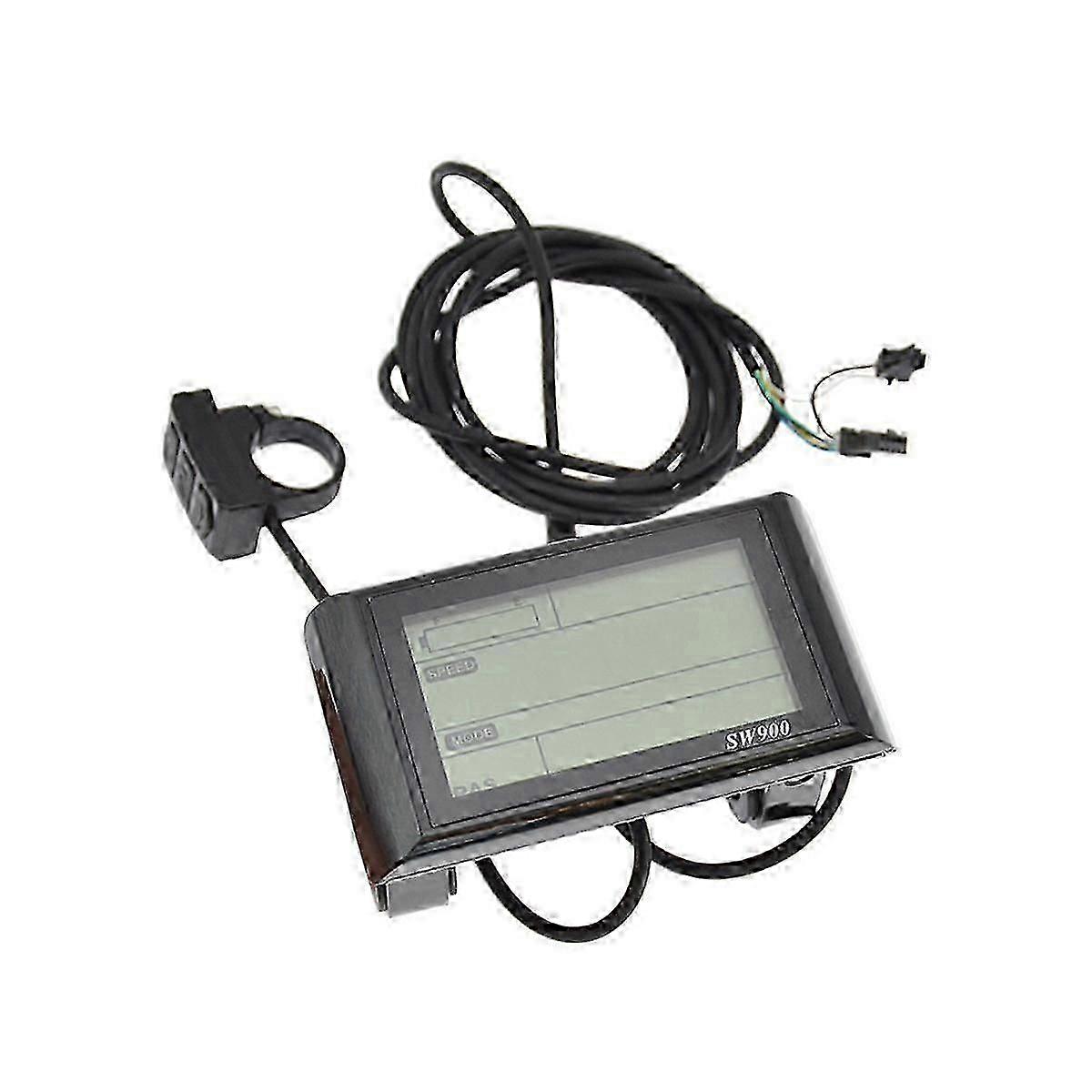 24-72V SW900 LCD Display Control Electric Bicycle Speed Meter Speedometer Wired Speed Counter Code