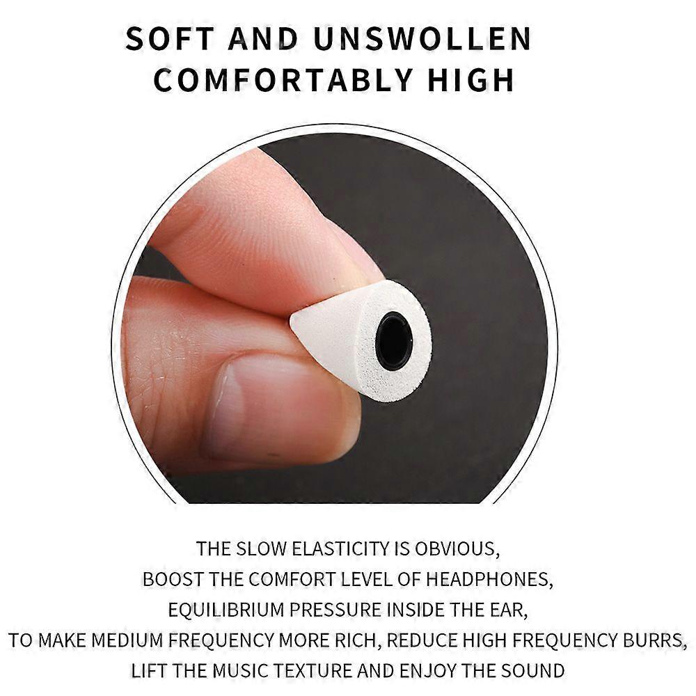 5 Pairs Earphone Tips 4.9mm Memory Foam Tips Ear Pads for In-ear Earphone Headset Headphone 10 PCS