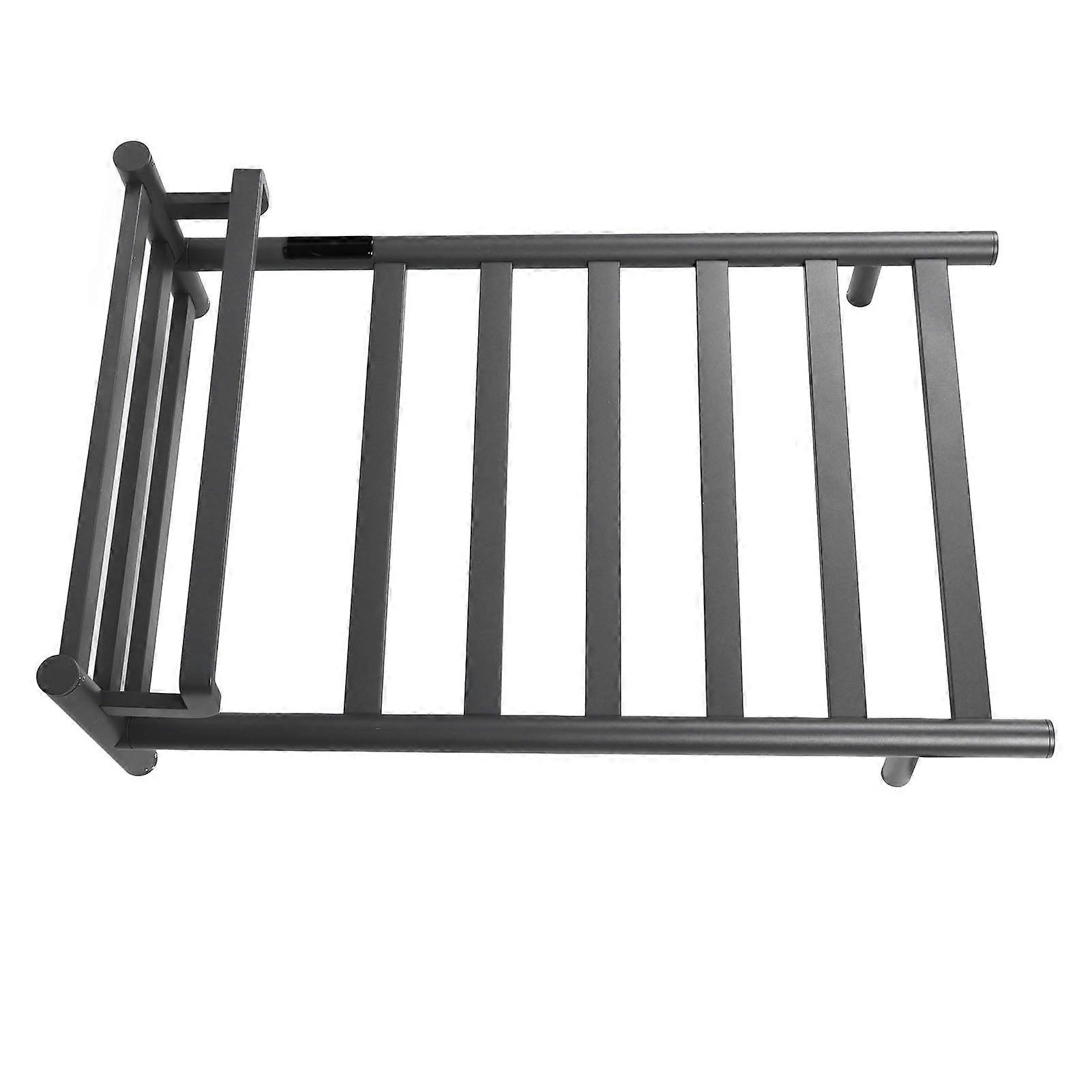 Matte Grey 500x800mm Heated Towel Warmer Rack with APP Control