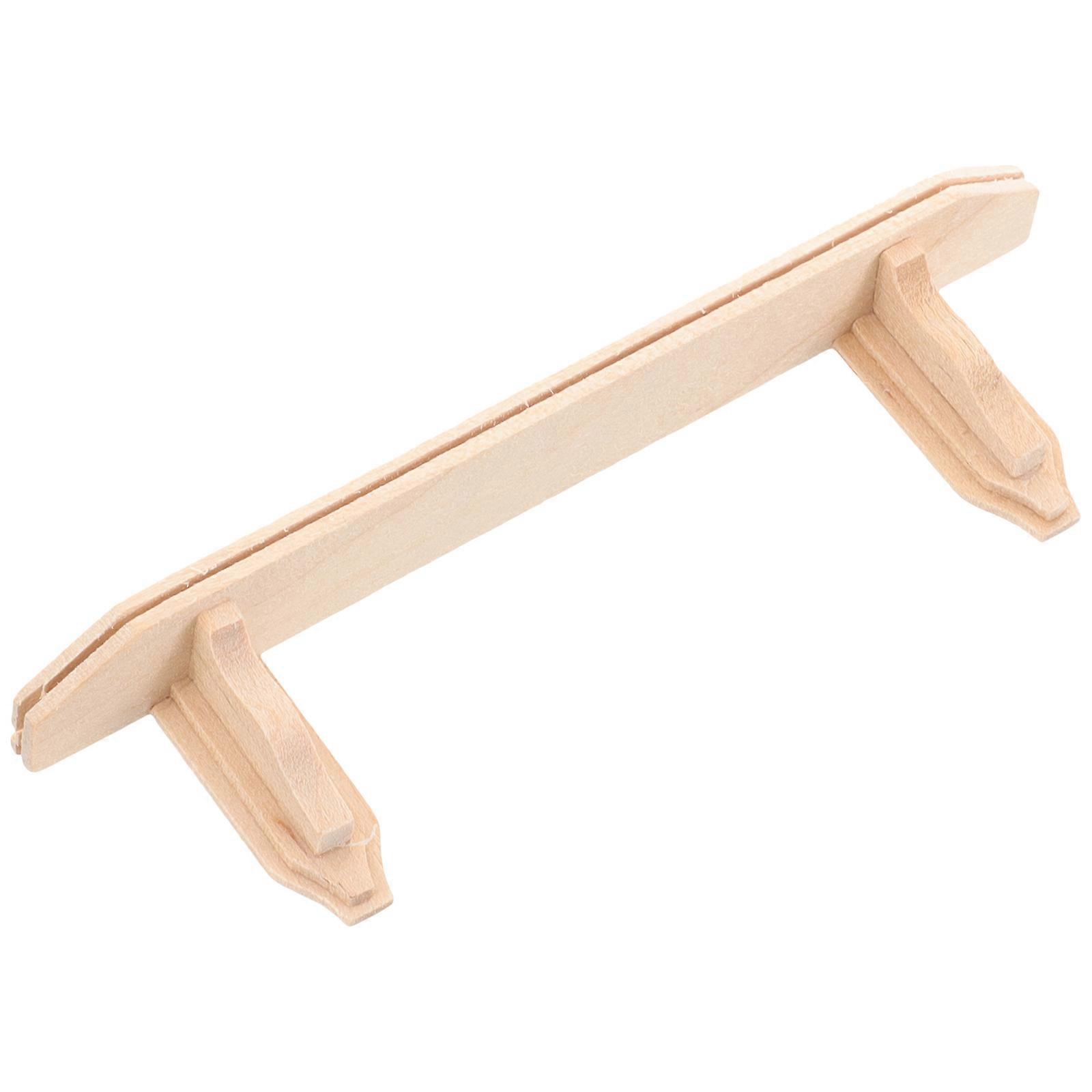 Miniature Mini House Furniture Wooden Mini Wall Rack for Display 2Pcs Beige