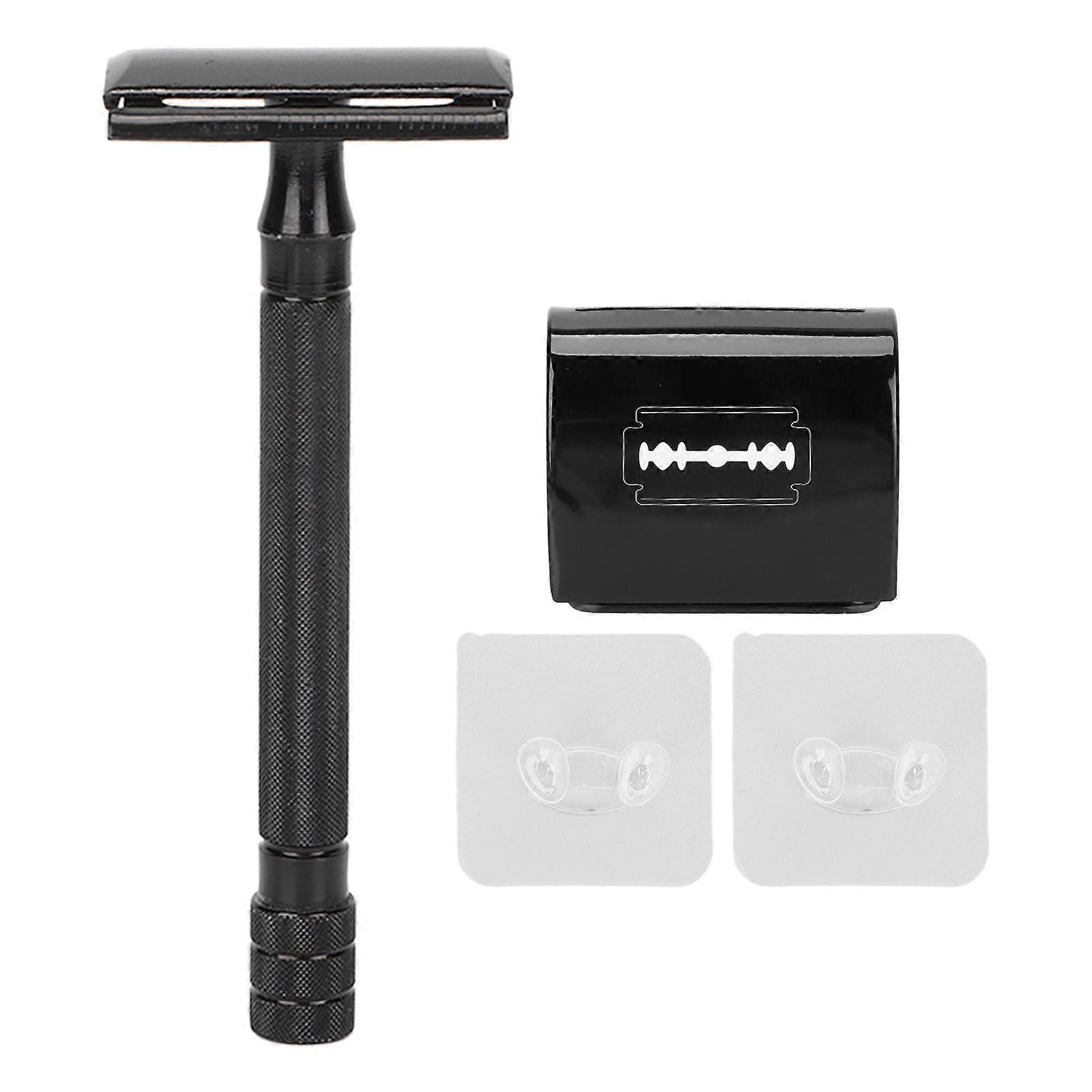 Long Handle Double Edge Safety Razor Metal Manual Safety Shaving Razor Men Shaver Without Blade