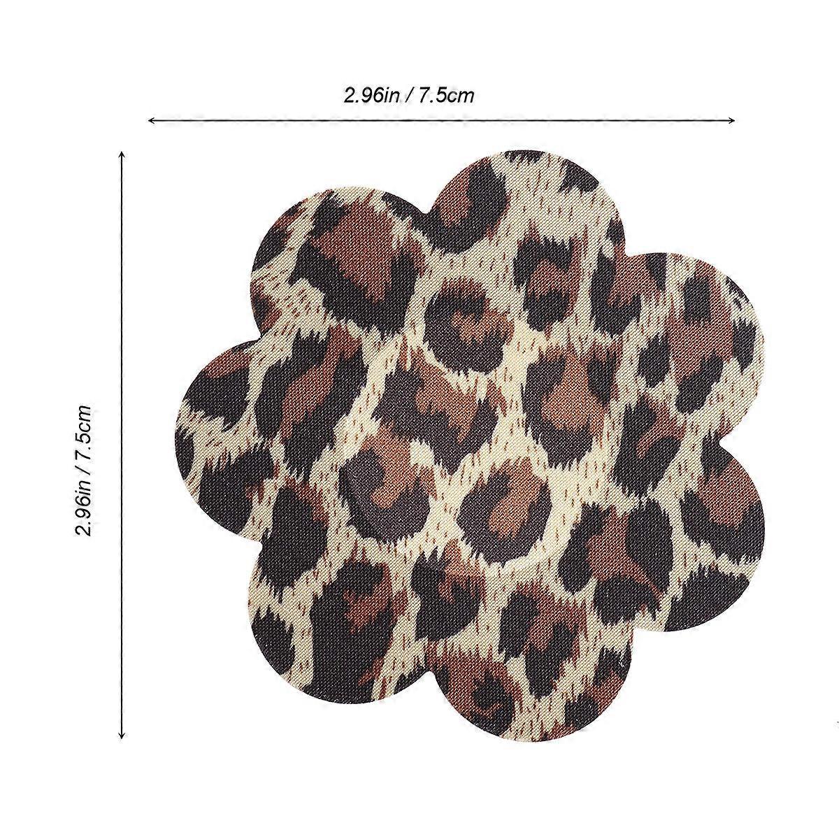 Disposable Covers Once Use Leopard Grain Adhesive Breast Petal Pasties 10Pairs