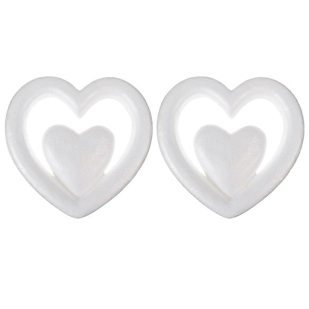 Heart-Shaped Crafts DIY Heart-Shaped Modelling for Wedding Party 2Pcs