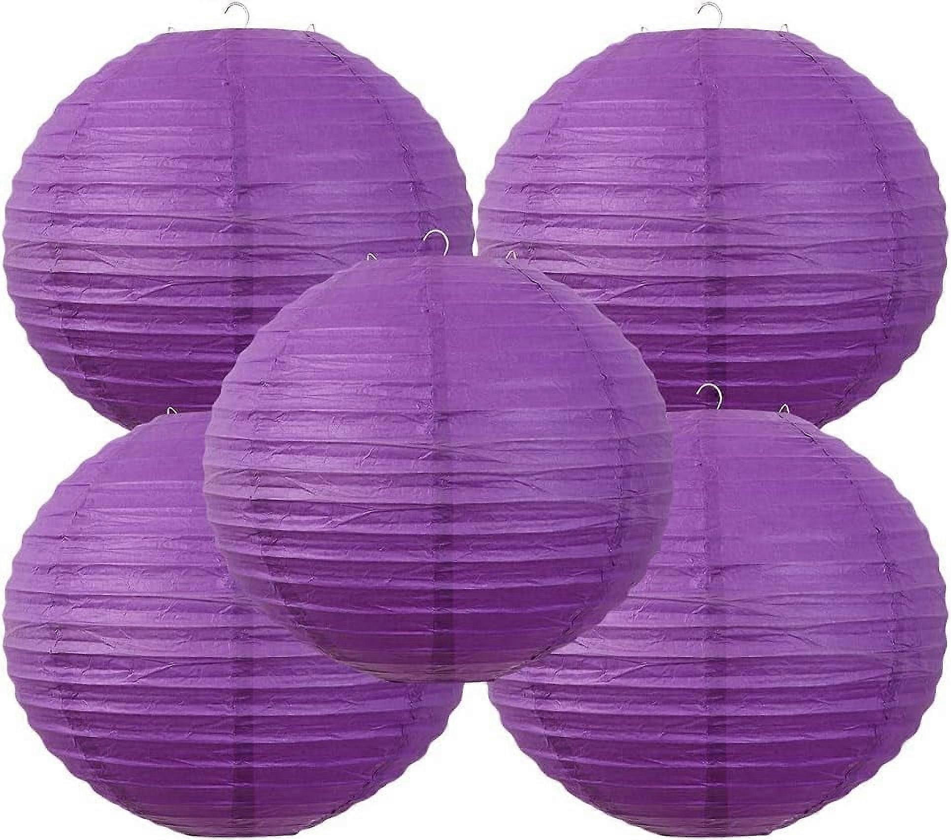 Chinese Style Paper Lanterns, Set of 5, Suitable for Party Decoration