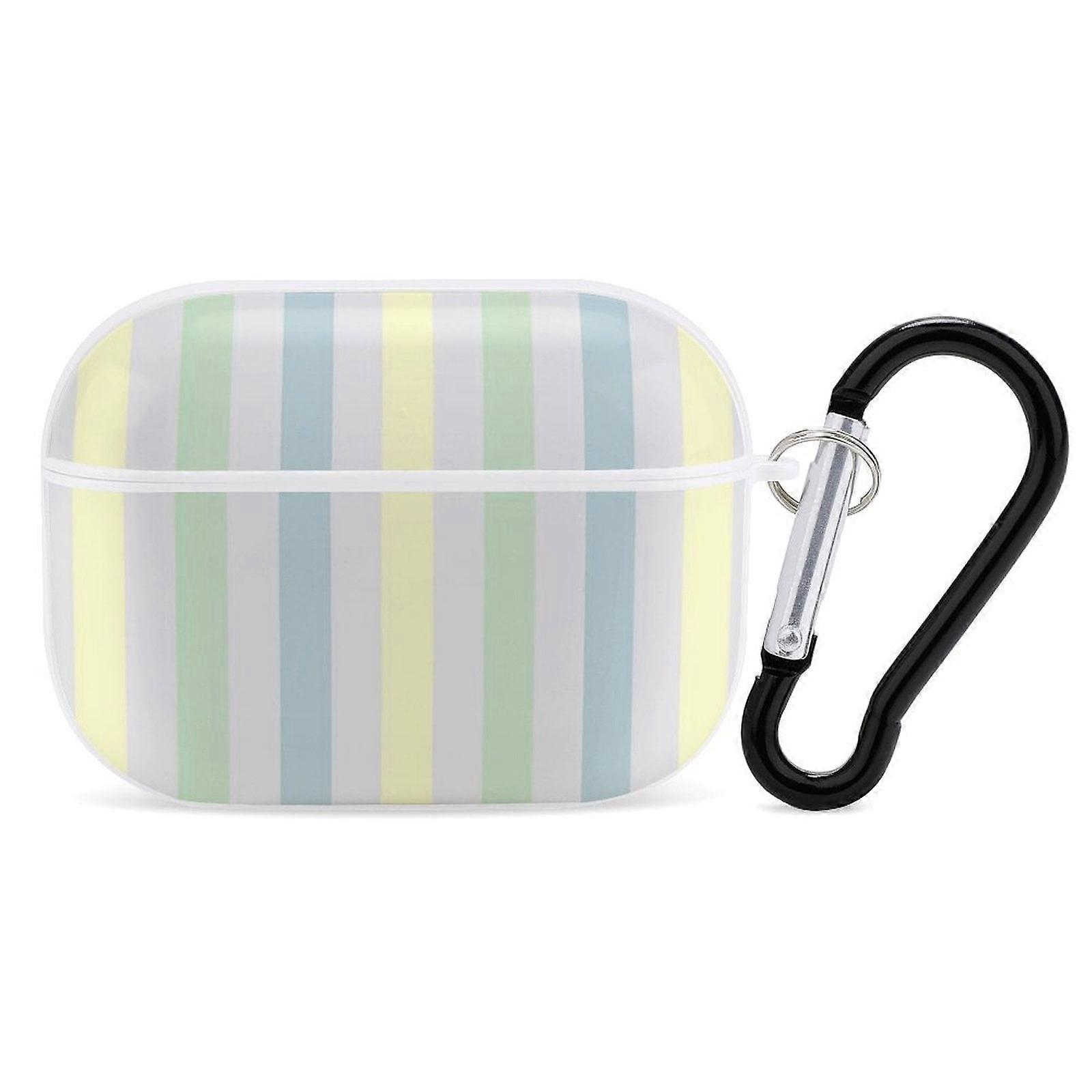 Striped Case for compatible with Airpods Pro, AirPod 3 Case for Women, compatible with Airpods Pro Generation Case, Support Wireless Charging