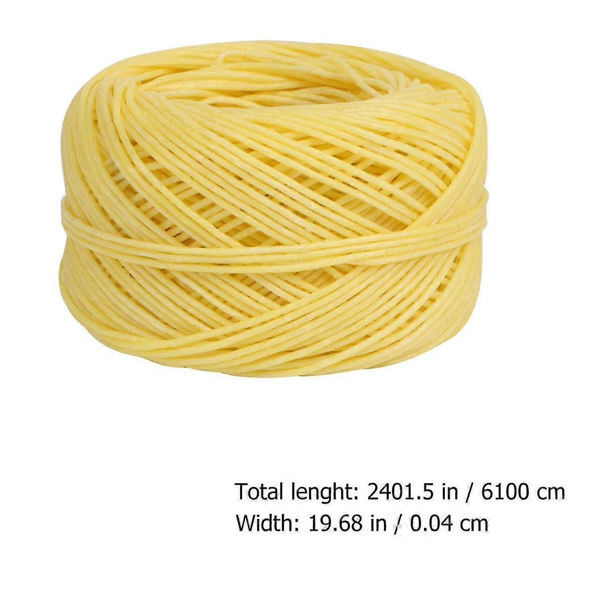 Waxed Cotton Cord Candle Wicks Cotton Core for Candle Making 61m Wick