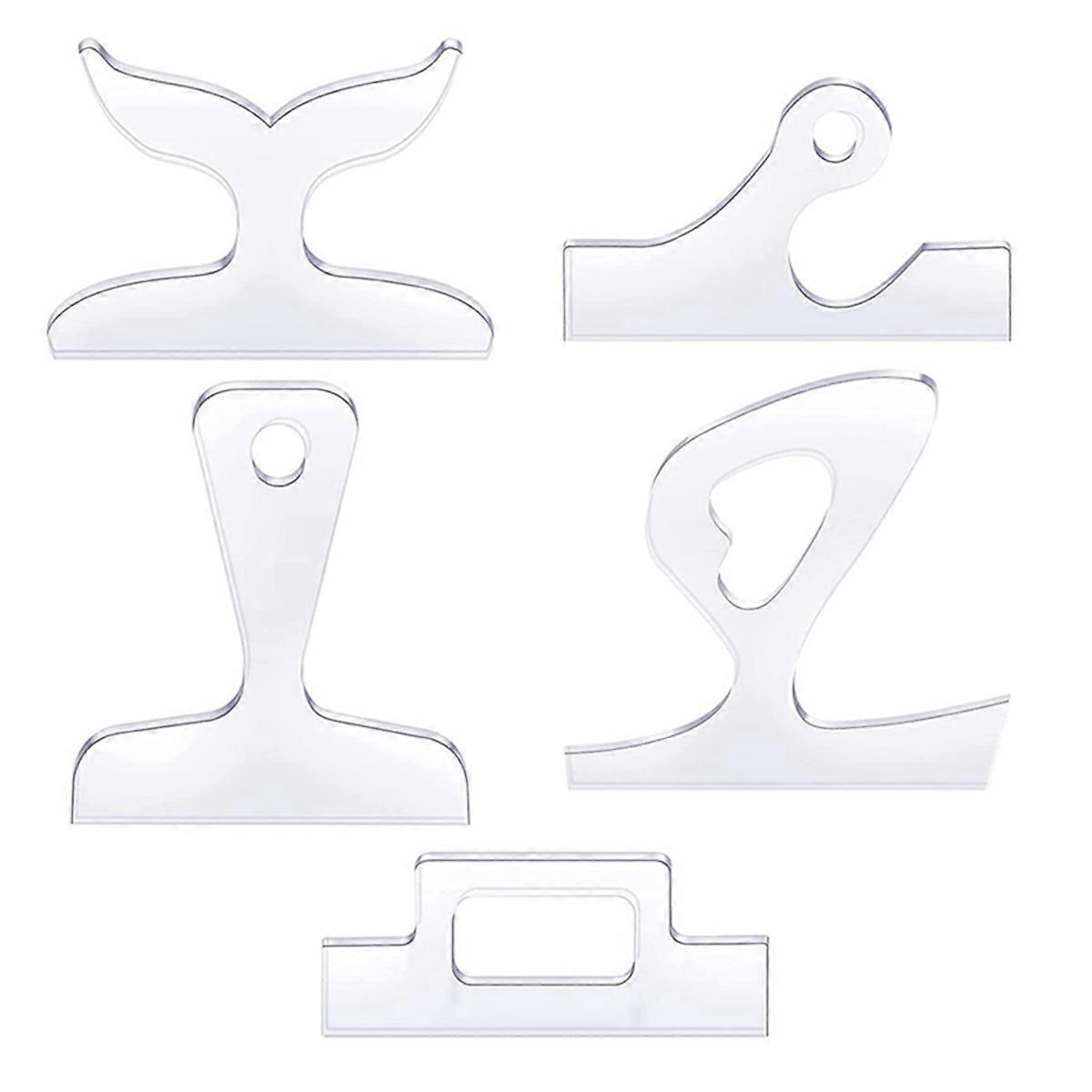 5PCS Handle Cutting Templates Kitchen Cutting Board Template Tool