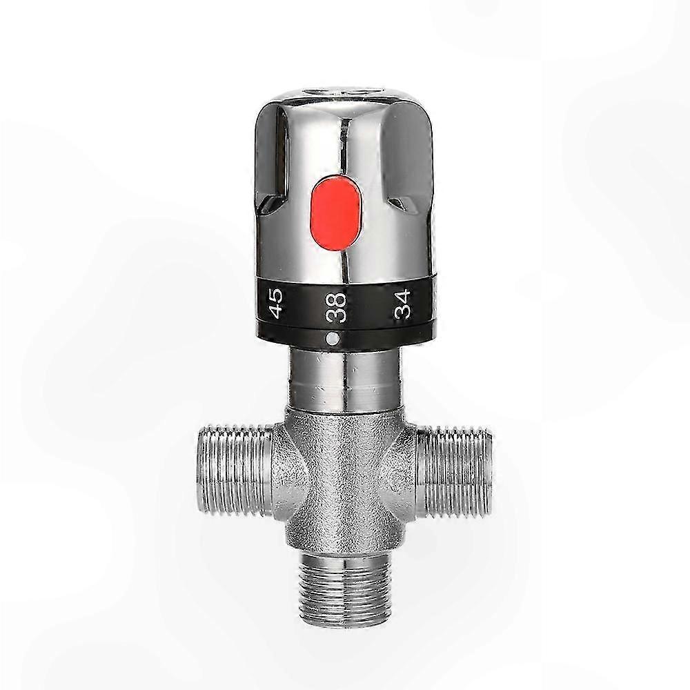 Bathroom Thermostatic Mixer Valve with Adjustable Shower Temperature Control