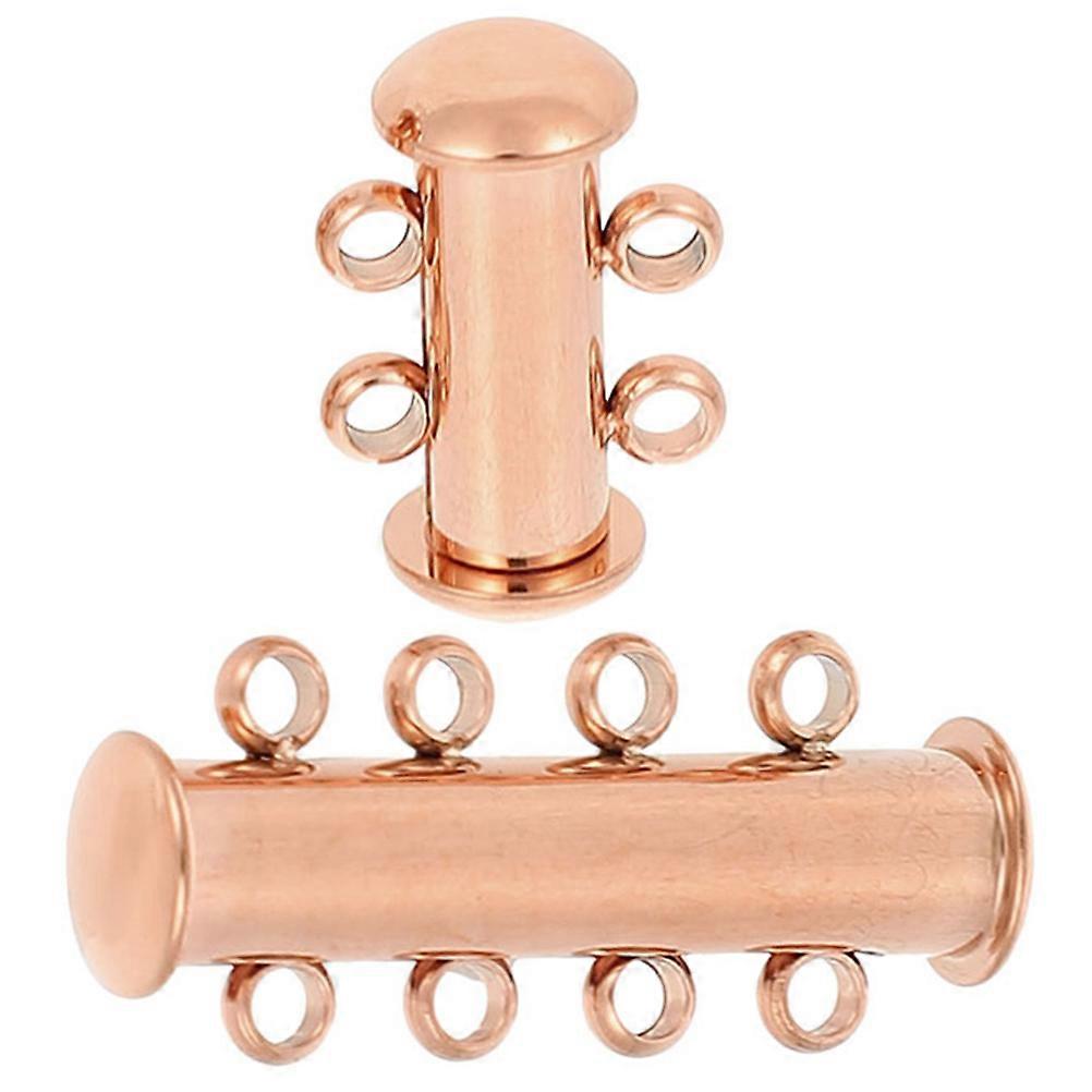 Rose Gold Necklace Clasp Layering Connecting Clasps for Jewelry Making 8Pcs