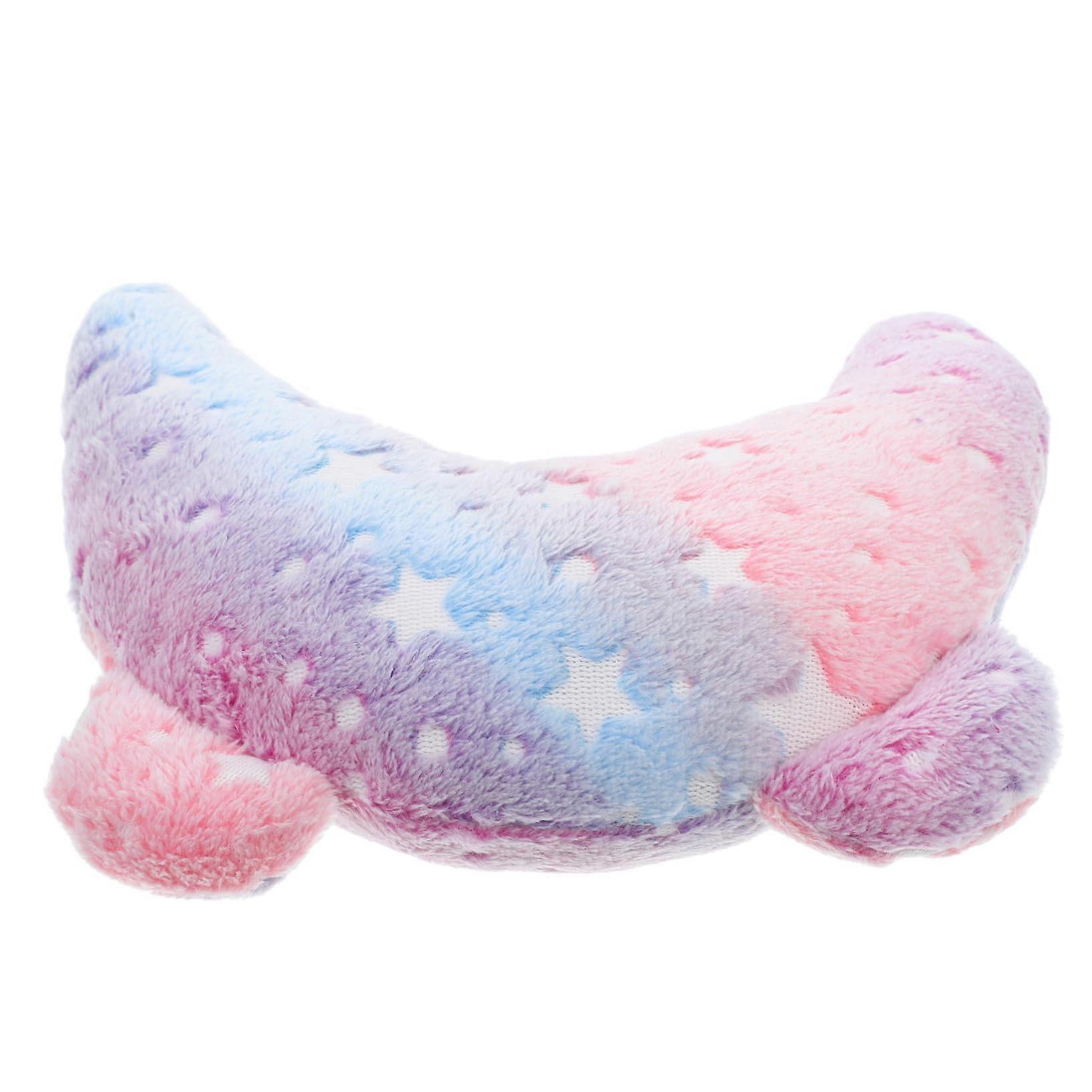 Glow Dark Cozy U Shaped Pet Neck Pillow Small Dogs And Cats Soft Plush Sleeping Cushion Indoor Use Protective Shape
