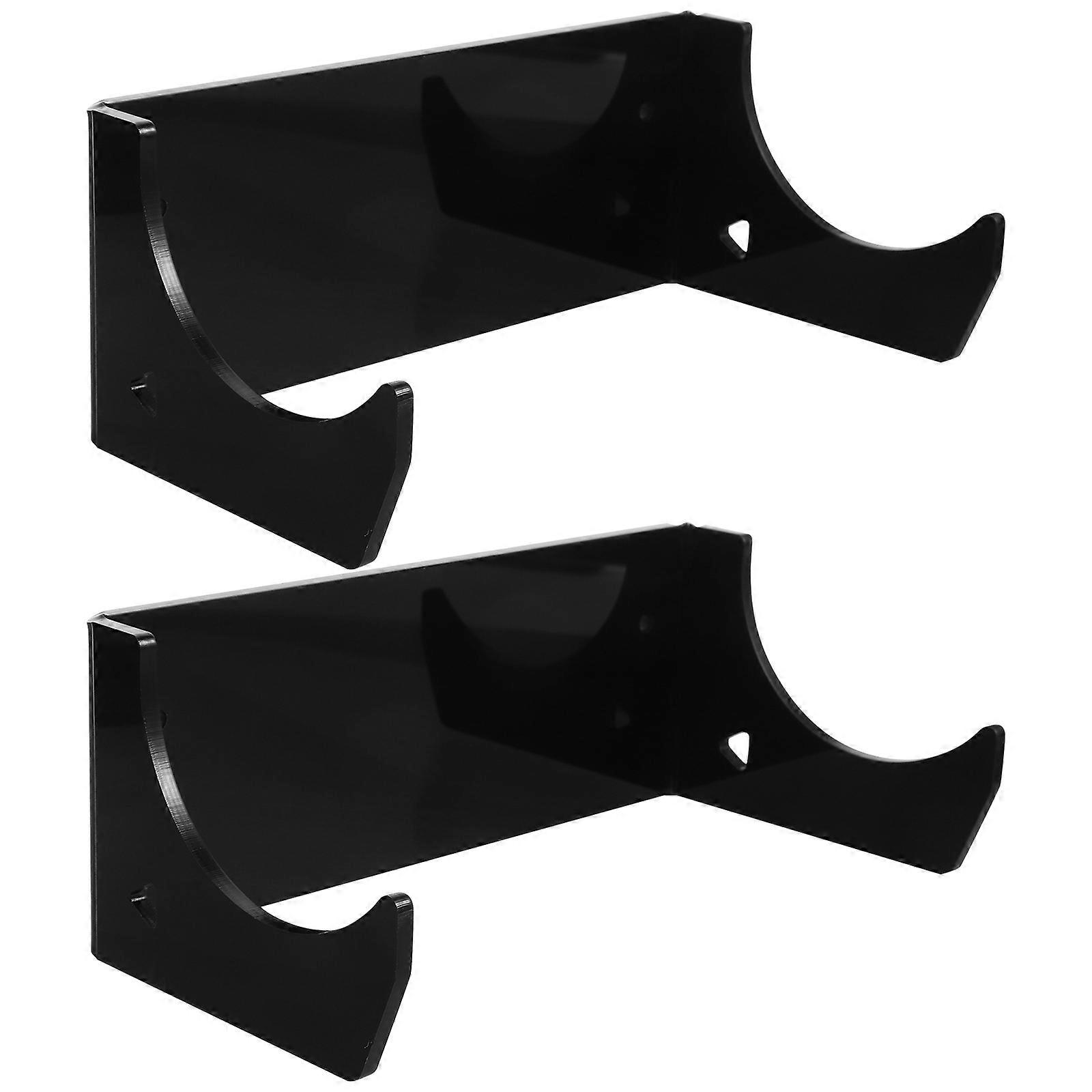 Modern Wall-mounted Rolling Pin Display Rack For Bakers Kitchen Use Black Acrylic 8Pcs