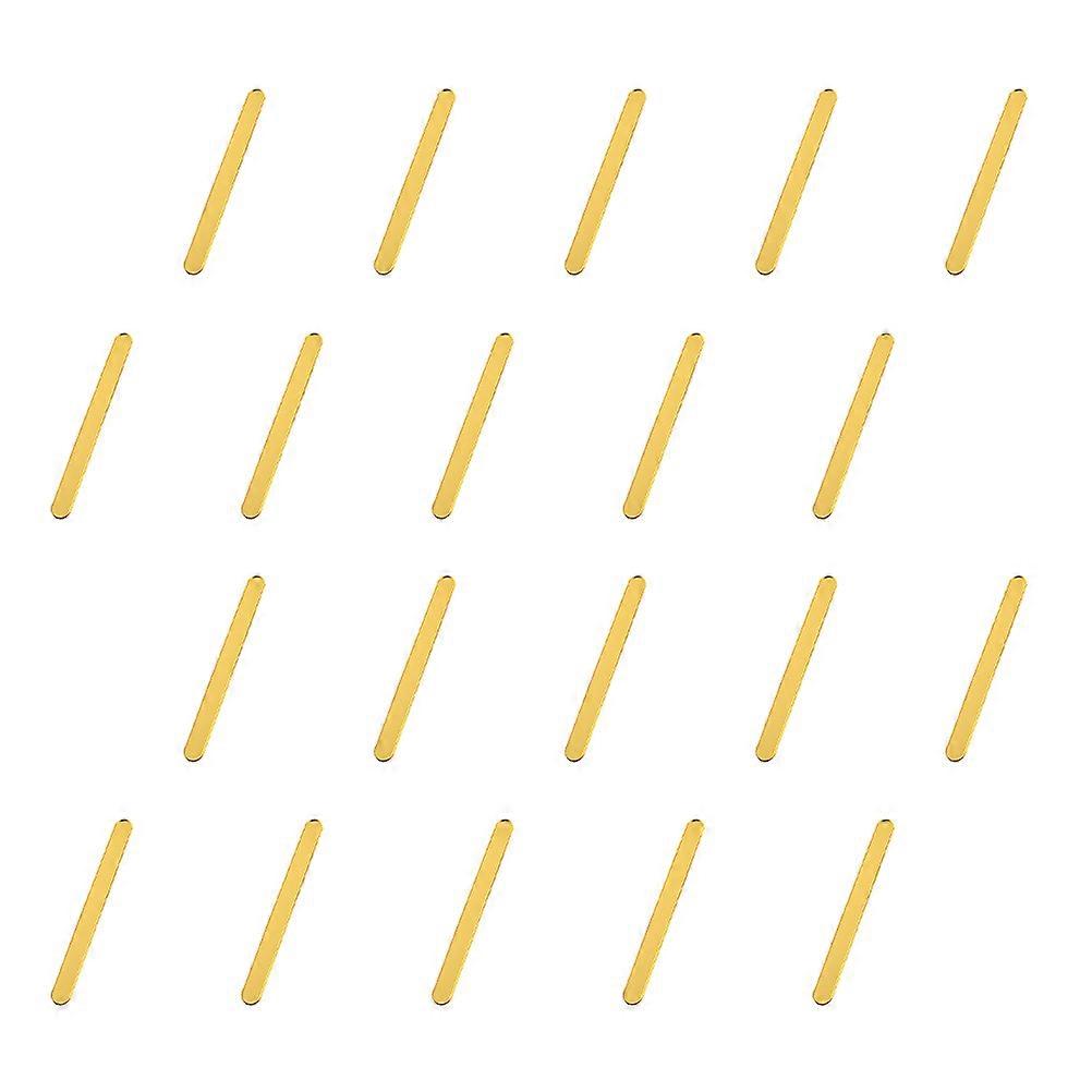 Golden Sticks Baking Craft Sticks for Making Ice Cream 20Pcs