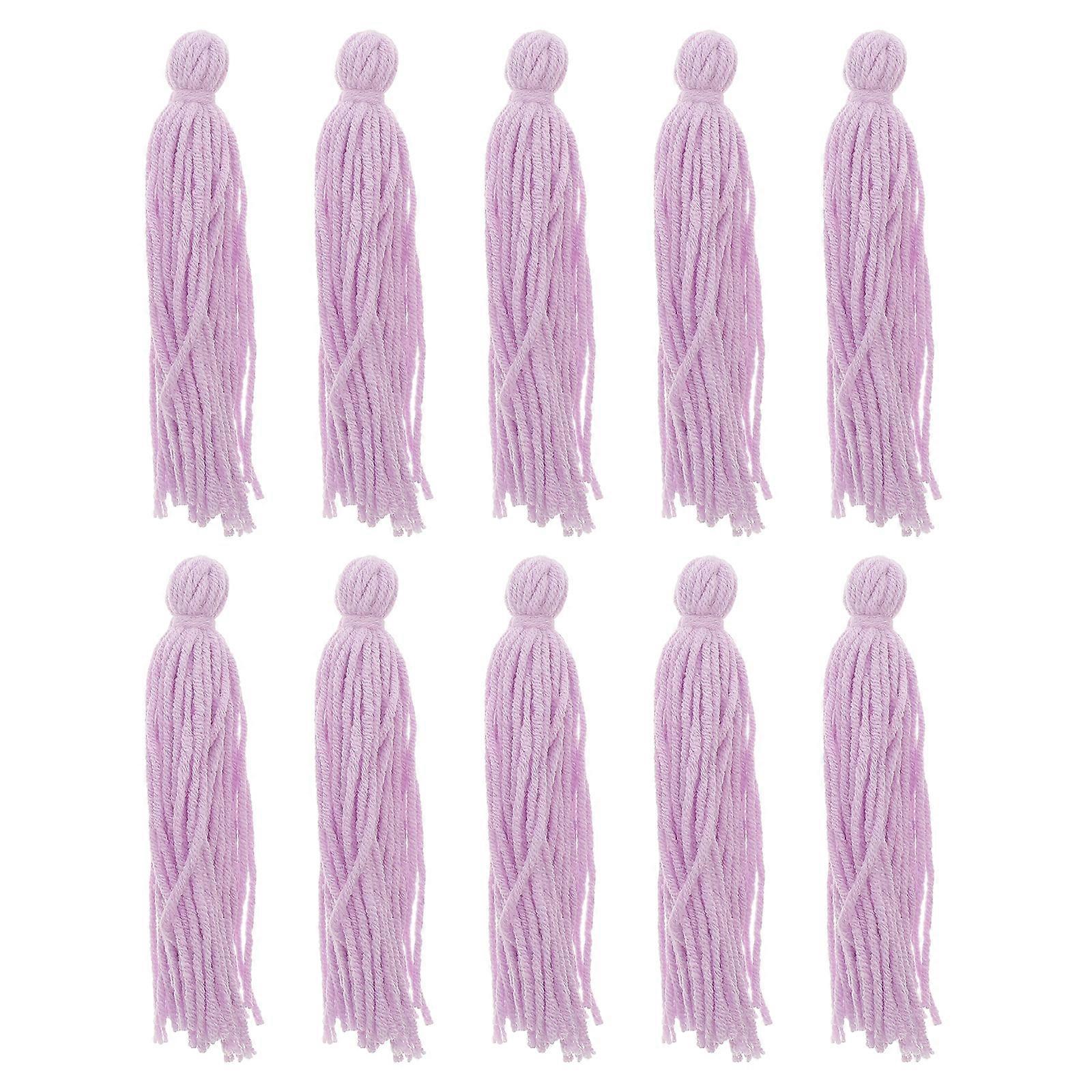 Breeding Mop Fish Tank Floating Woolen Yarn Fish Spawning Mop 50Pcs Violet