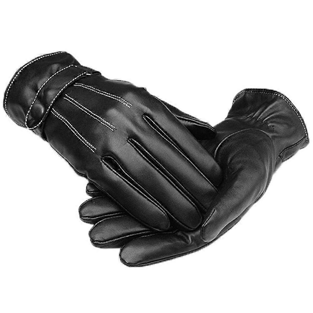 Riding Gloves PU Gloves for Protection Use 1Pair Black