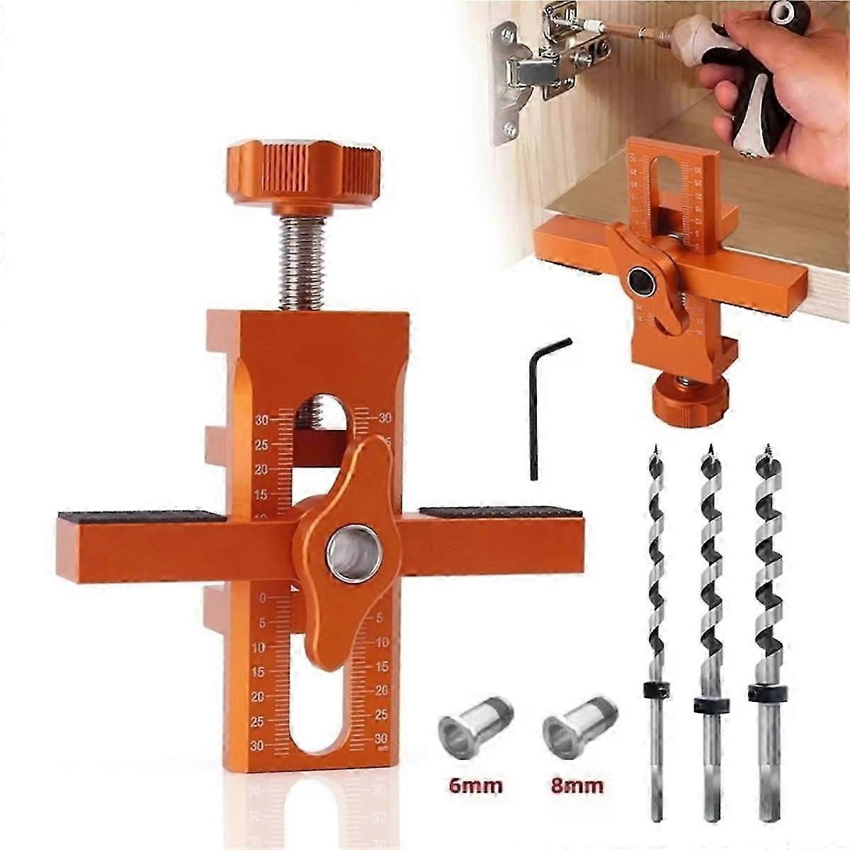 Rebounder Punched Mounting Jig Cabinet Door Installation Positioner