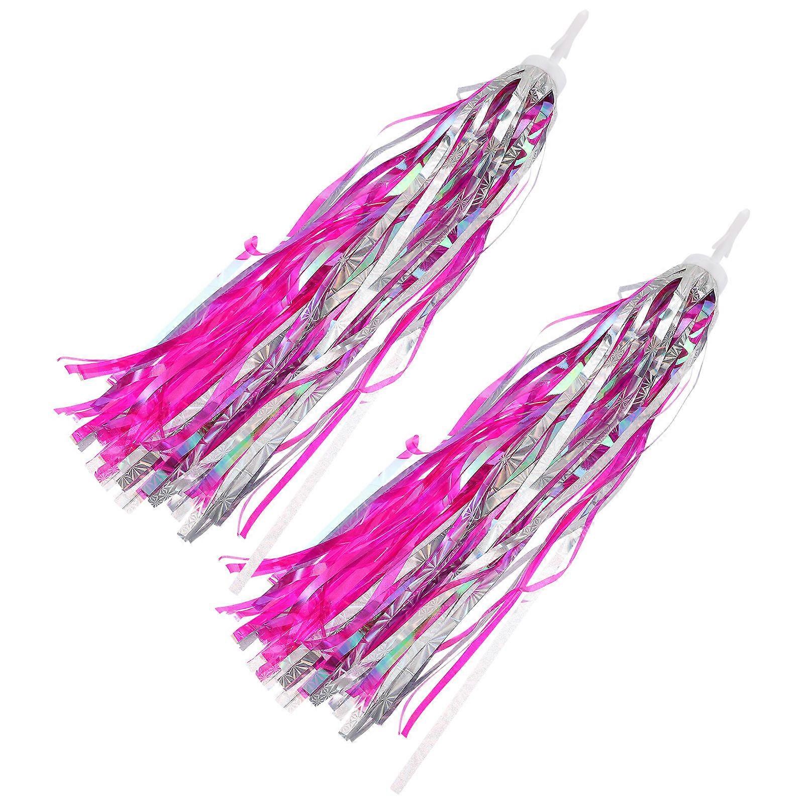 Scooter Handlebar Streamers Kids Bike Tassels Simple And Practical Resin 27x0.5cm 2Pcs
