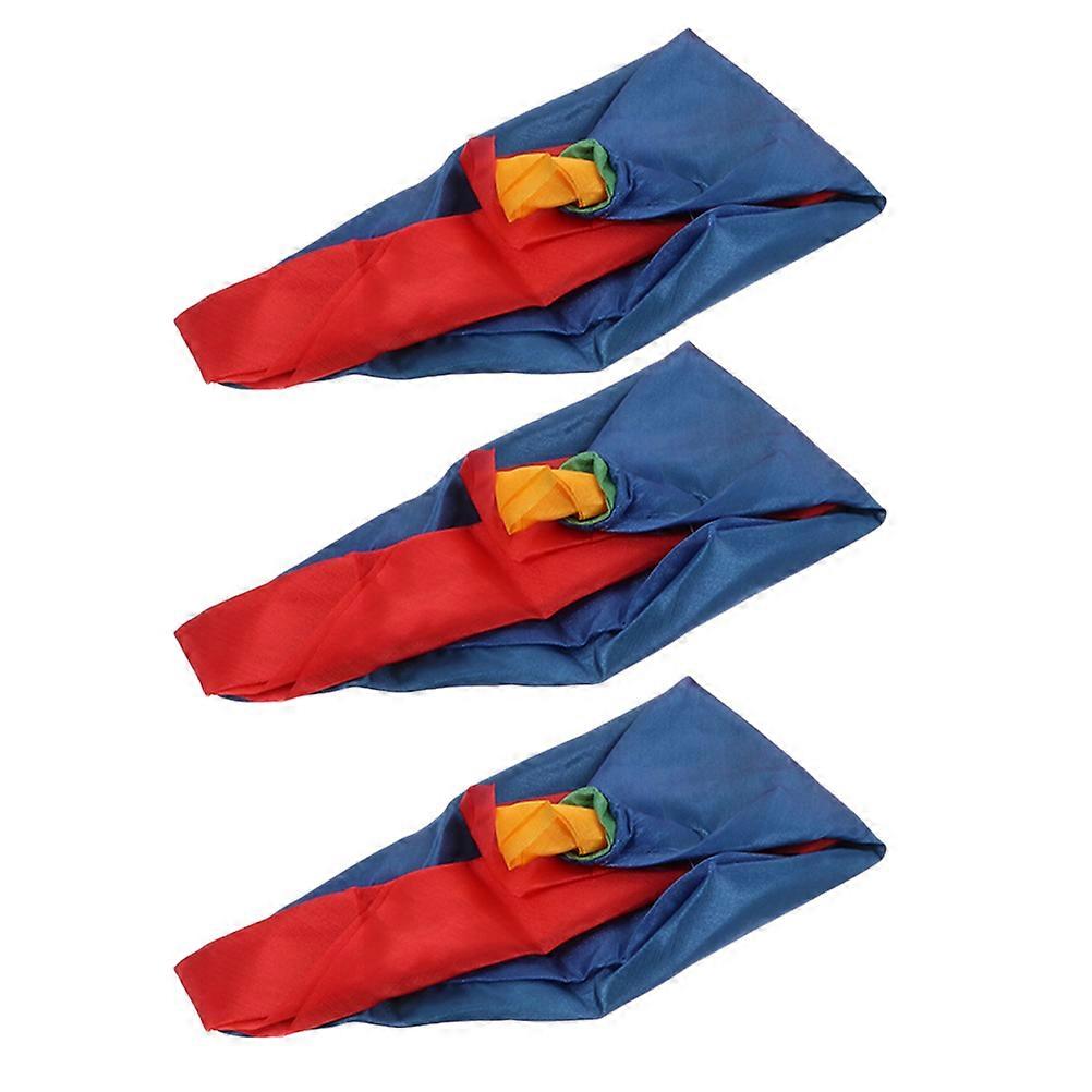 Scarf Prop Magician Handkerchief Performance Prop Multi Cloth Trick 3Pcs