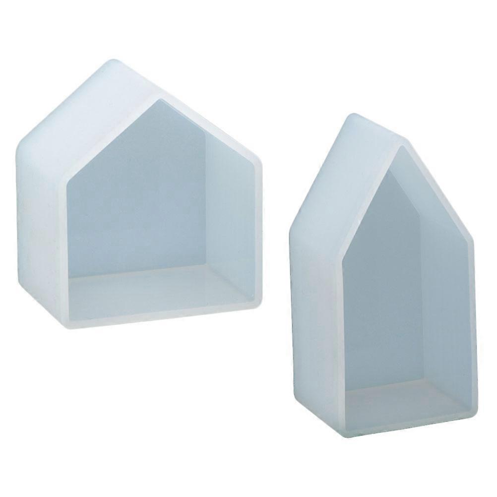 Silicone DIY Molds House Shaped Molds for Craft Making 4Pcs Set