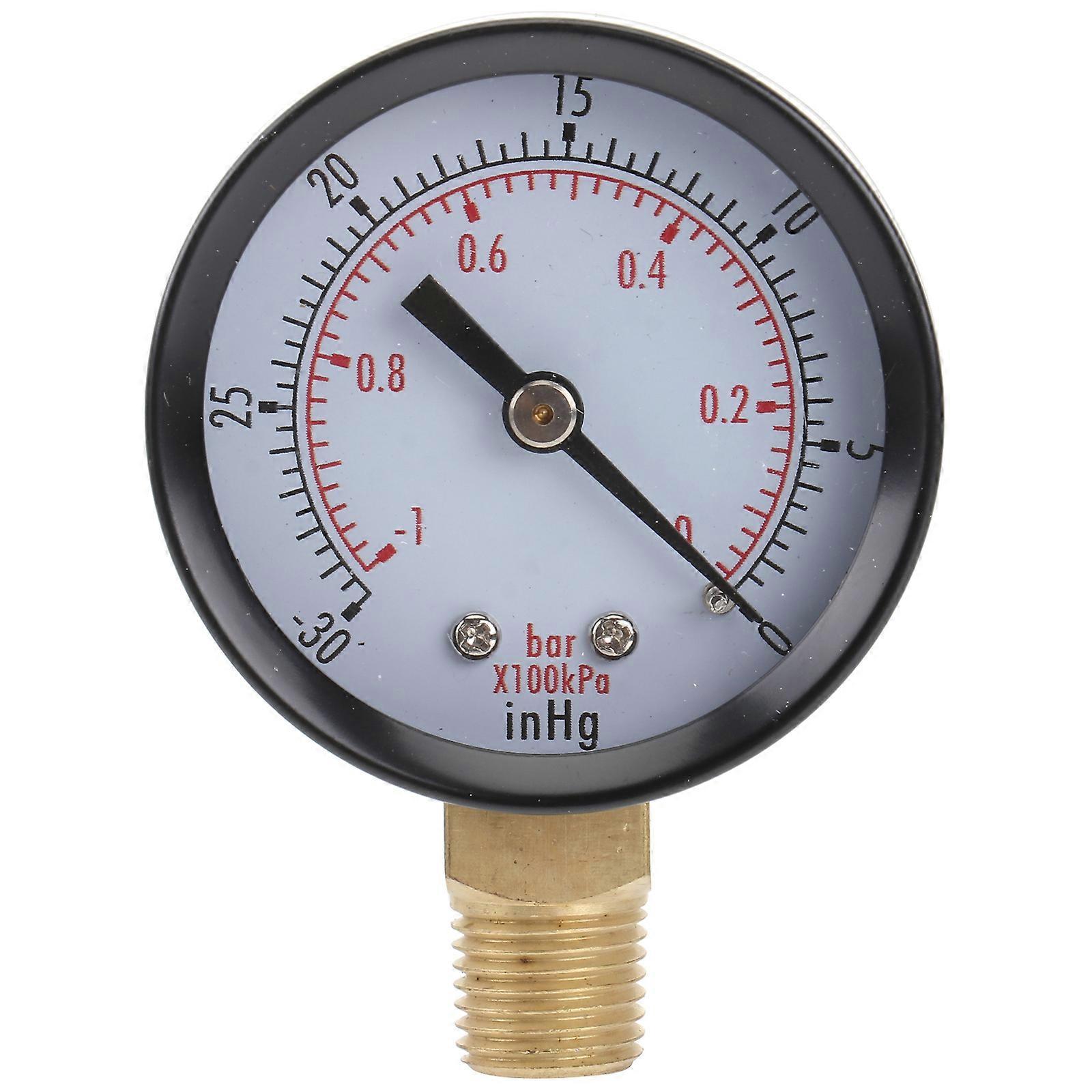 Vacuum Pressure Gauge Tester for Air Compressor Utility 2Pcs Pack