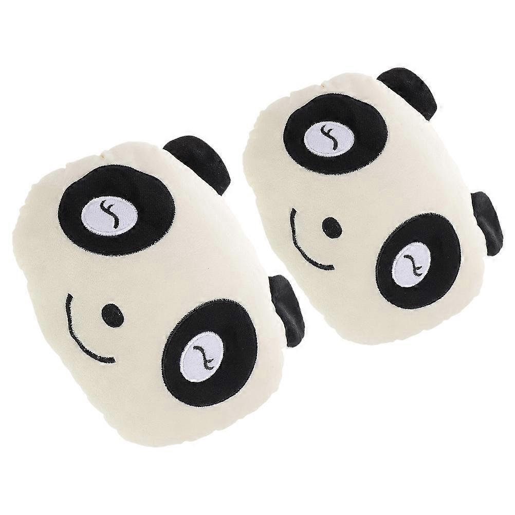 Car Head Pillow for Neck Support Adjustable 2Pcs Soft Plush Cushions