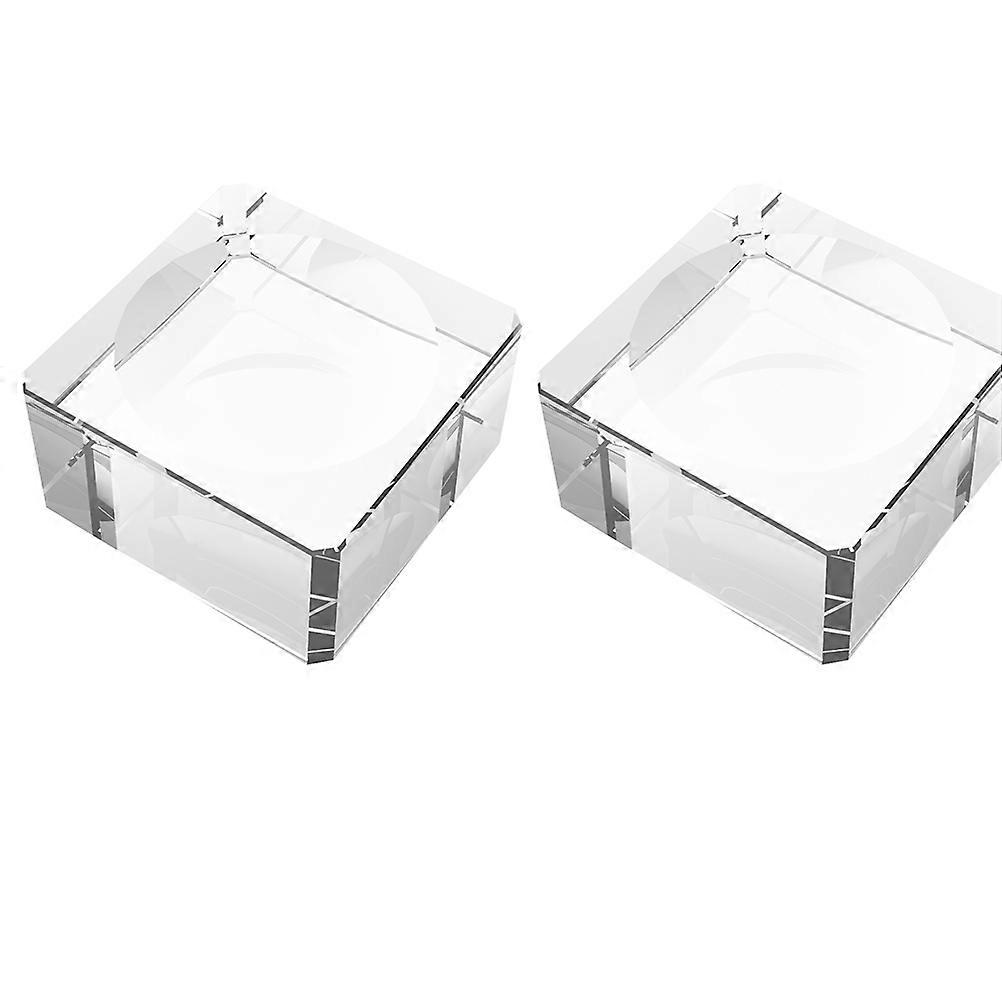 Decorative Crystal Ball Base Glass Holder for Display 4Pcs