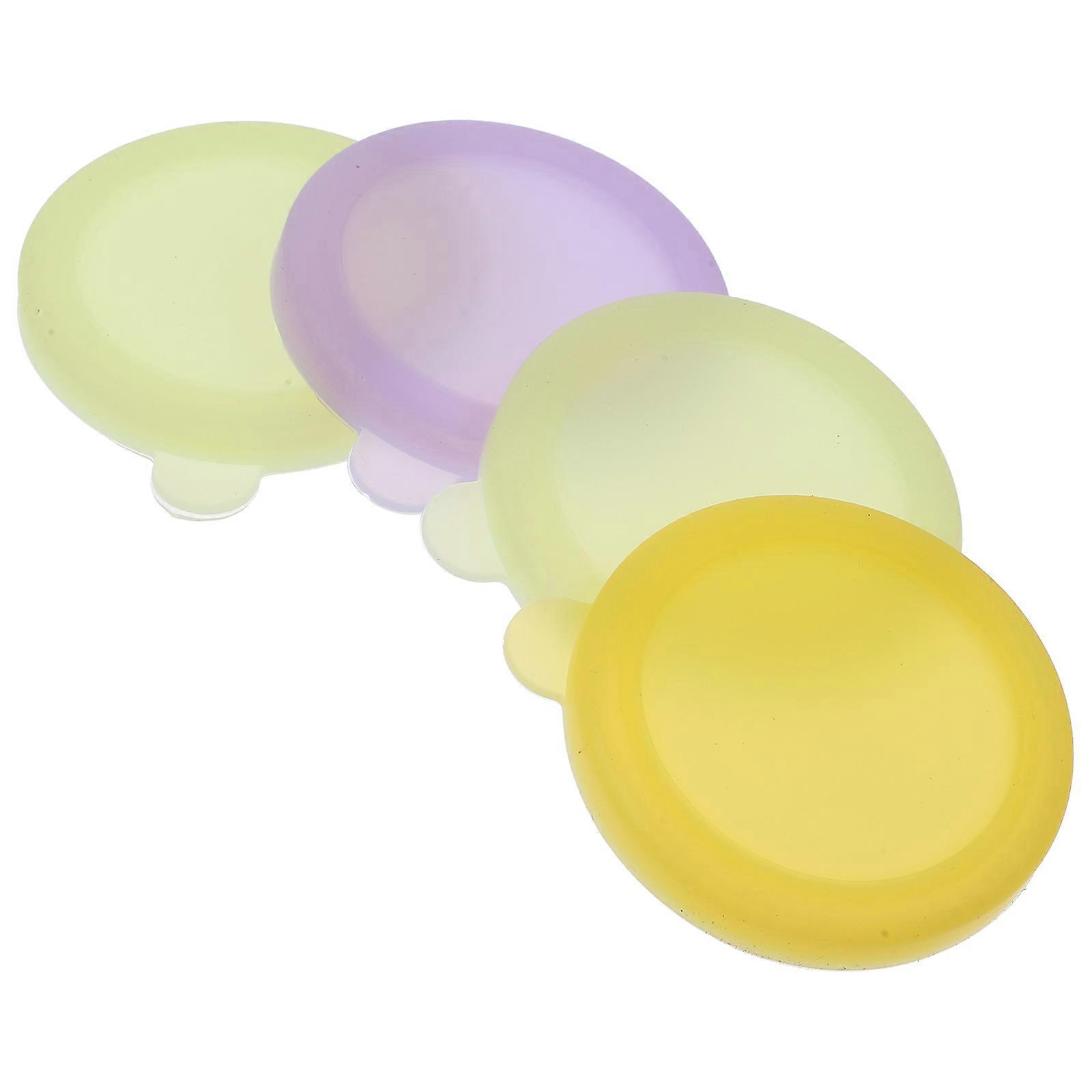 Pink Sauce Cups Lids Silicone Covers for Storing 8Pcs Set
