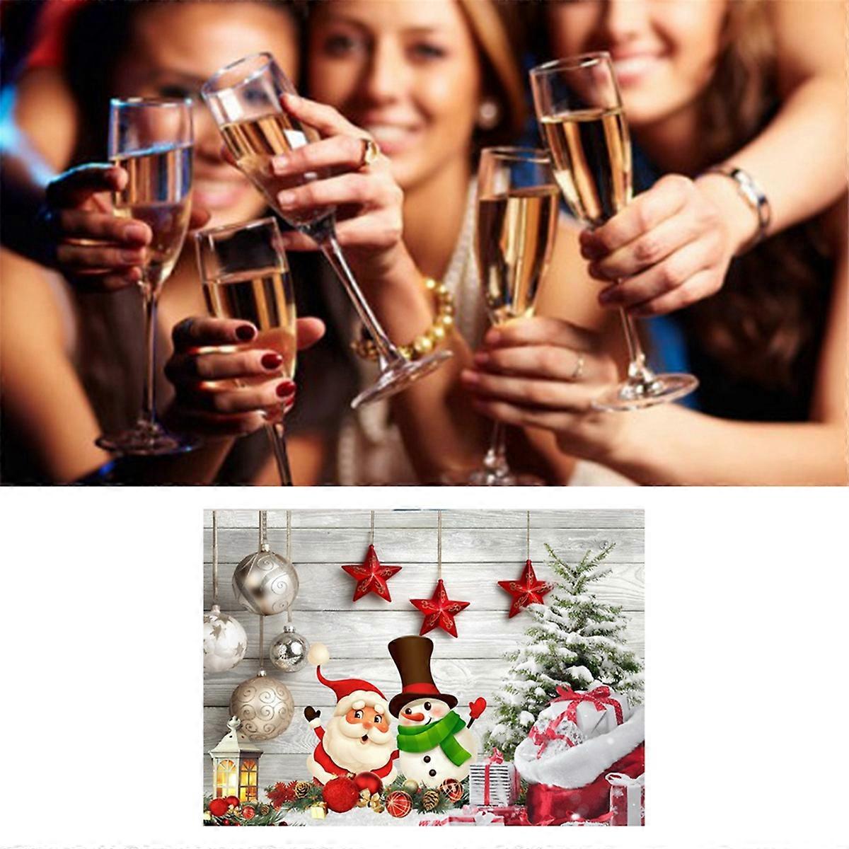 210X150CMクリスマス背景布スノーフレークパーティーの装飾布、G