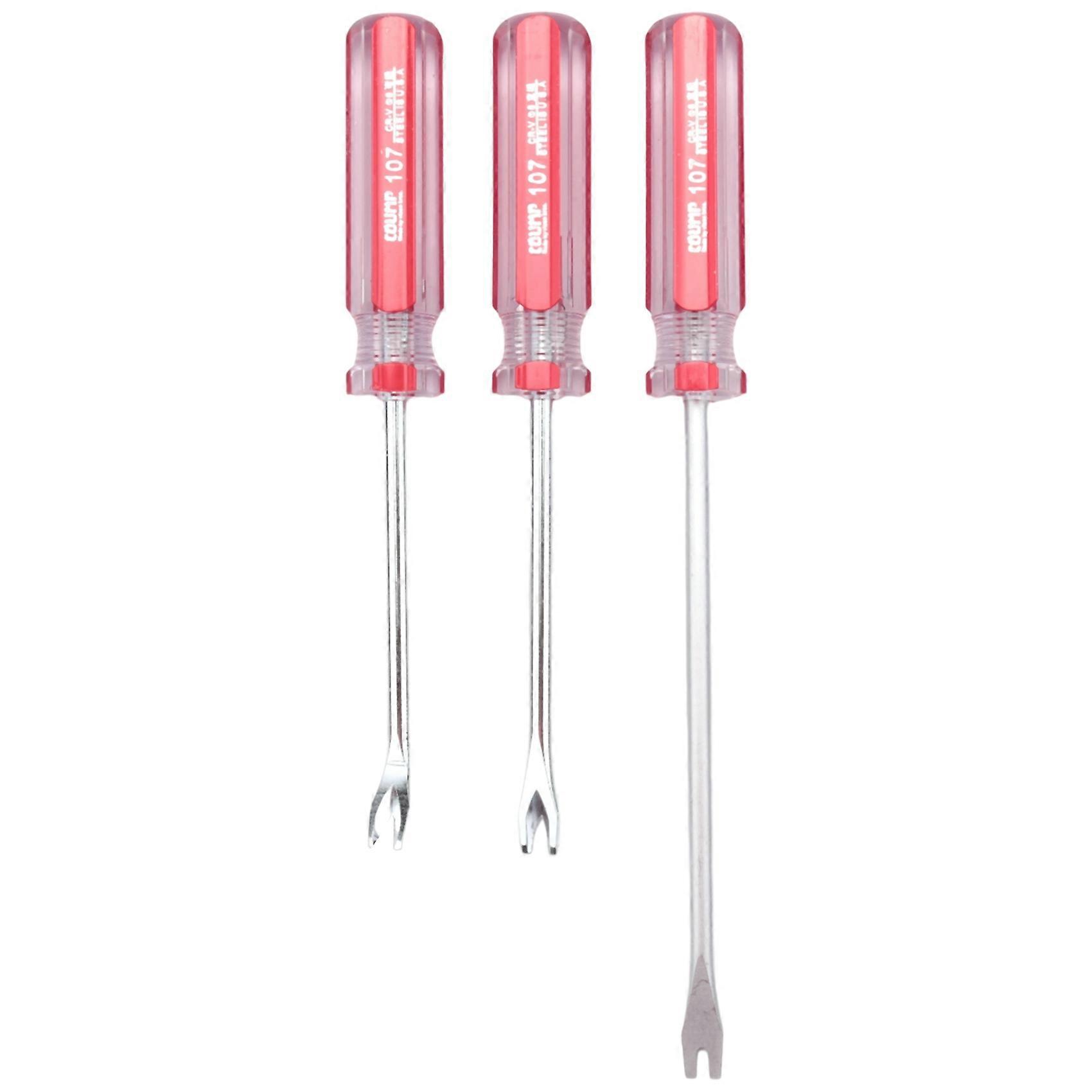 3Pcs Nail Pullers Tack Lifter Upholstery Staple Remover Screwdriver