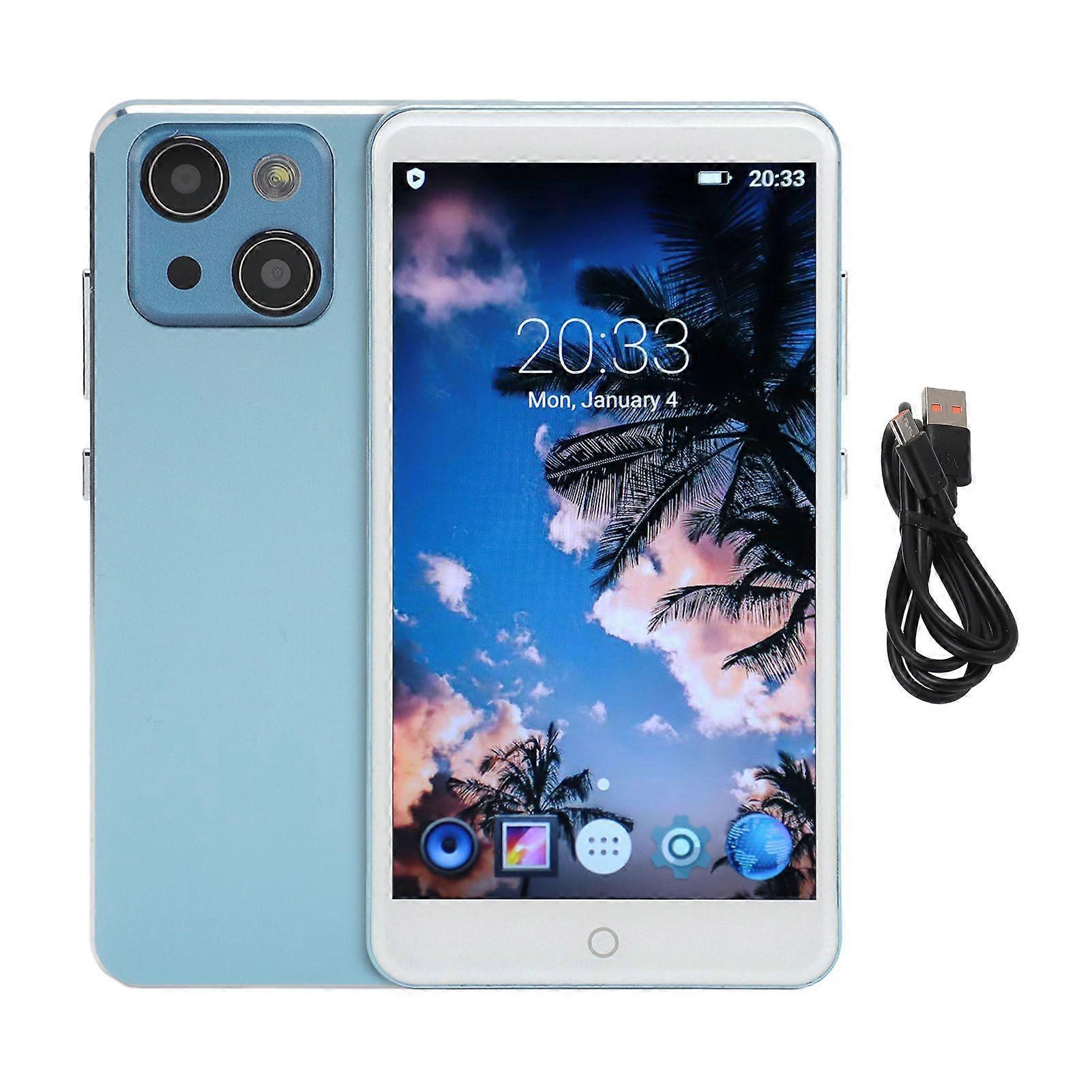 5in MP4 Player 1080P Fast Wireless Upload Aluminum Alloy Touch Screen Bluetooth Music Video MP4 Player for Home Travel Blue
