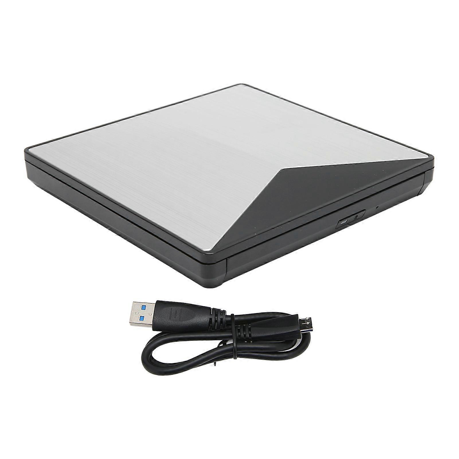 External DVD Drive USB3.0 CD DVD Faster Transmission Plug and Play Portable CD Burner for Laptop Desktop PC