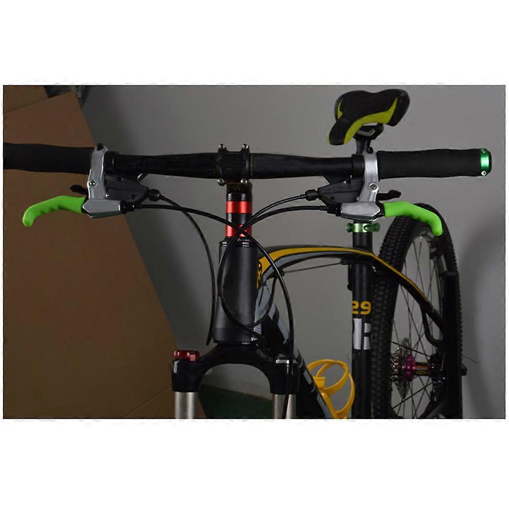 Ergonomic Bike Handlebar Grips Wear-Resistant Durable In Use Cyclists Cycling Mountain Biking Green 7.5x1.3x2cm 1 Pair