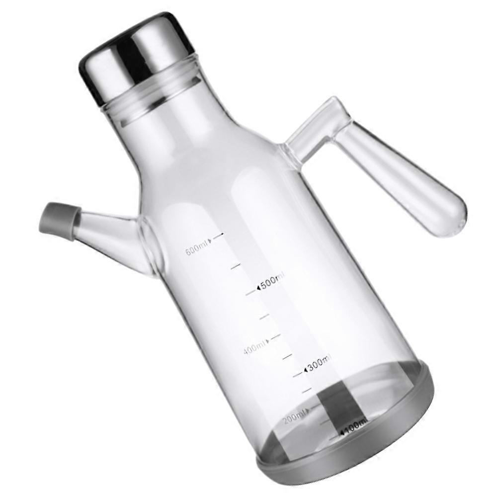 High Borosilicate Oil Pot Leak-Proof for Grease Storage 1Pcs Oil Bottle with Scale