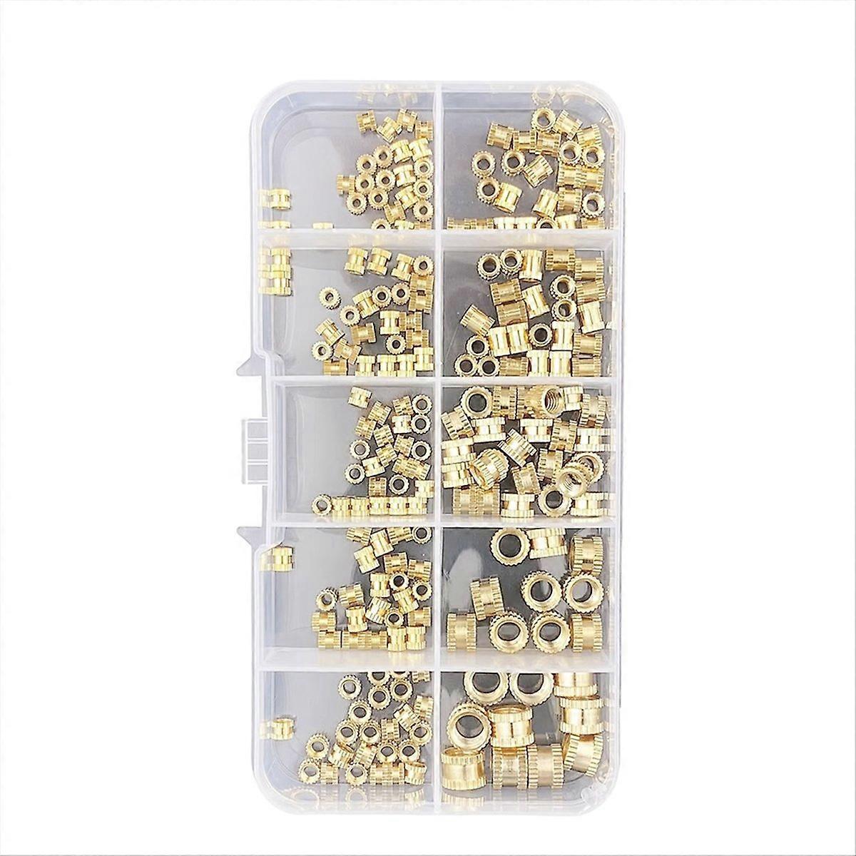 M2 M2.5 M3 M5 M6 Brass Heat Insert Nut   Melt Nutinsert Thread Knurled Double Twill Nuts 3D Printer Accessories A