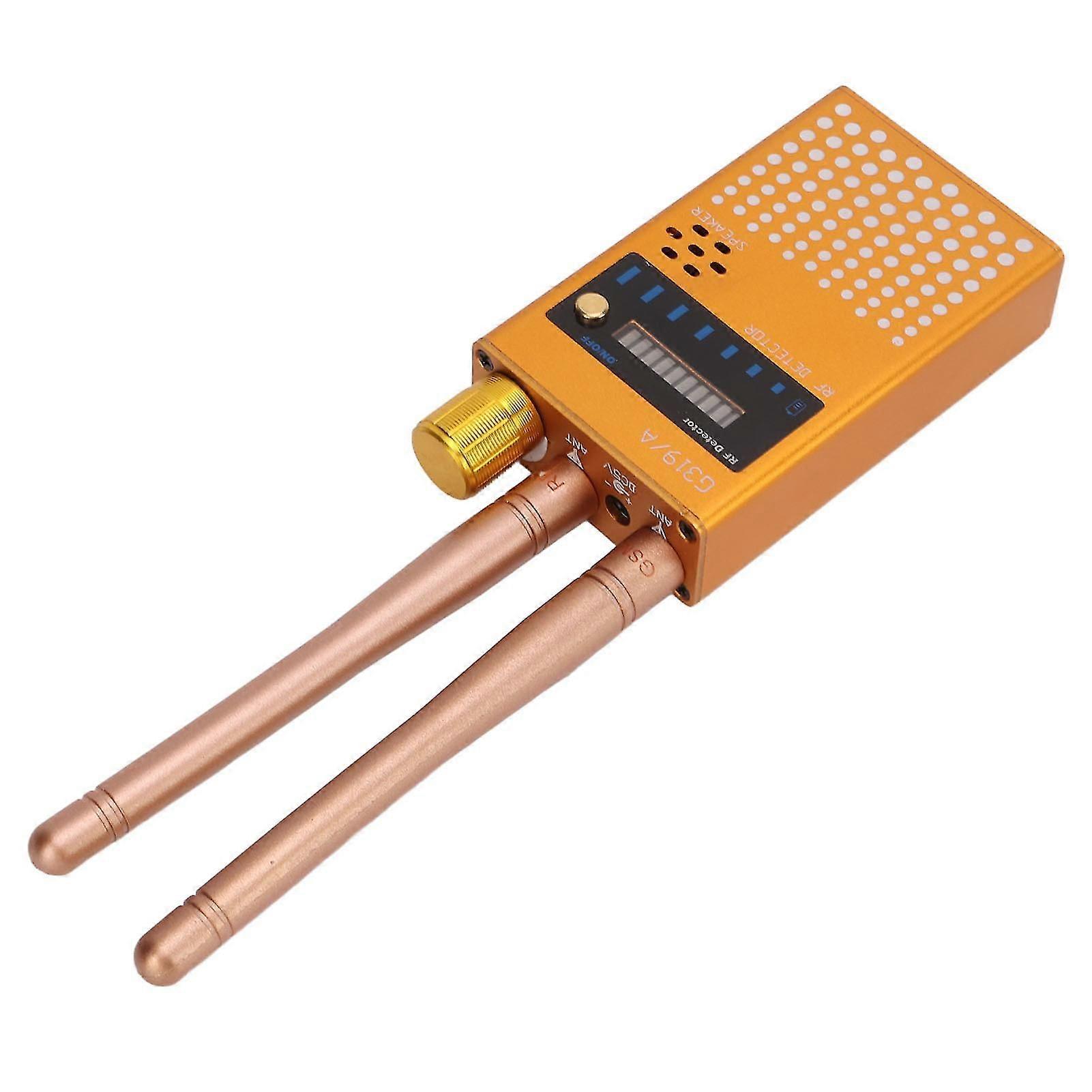 Wireless Bug Detector with Dual Antenna compatible with Home and Office Security