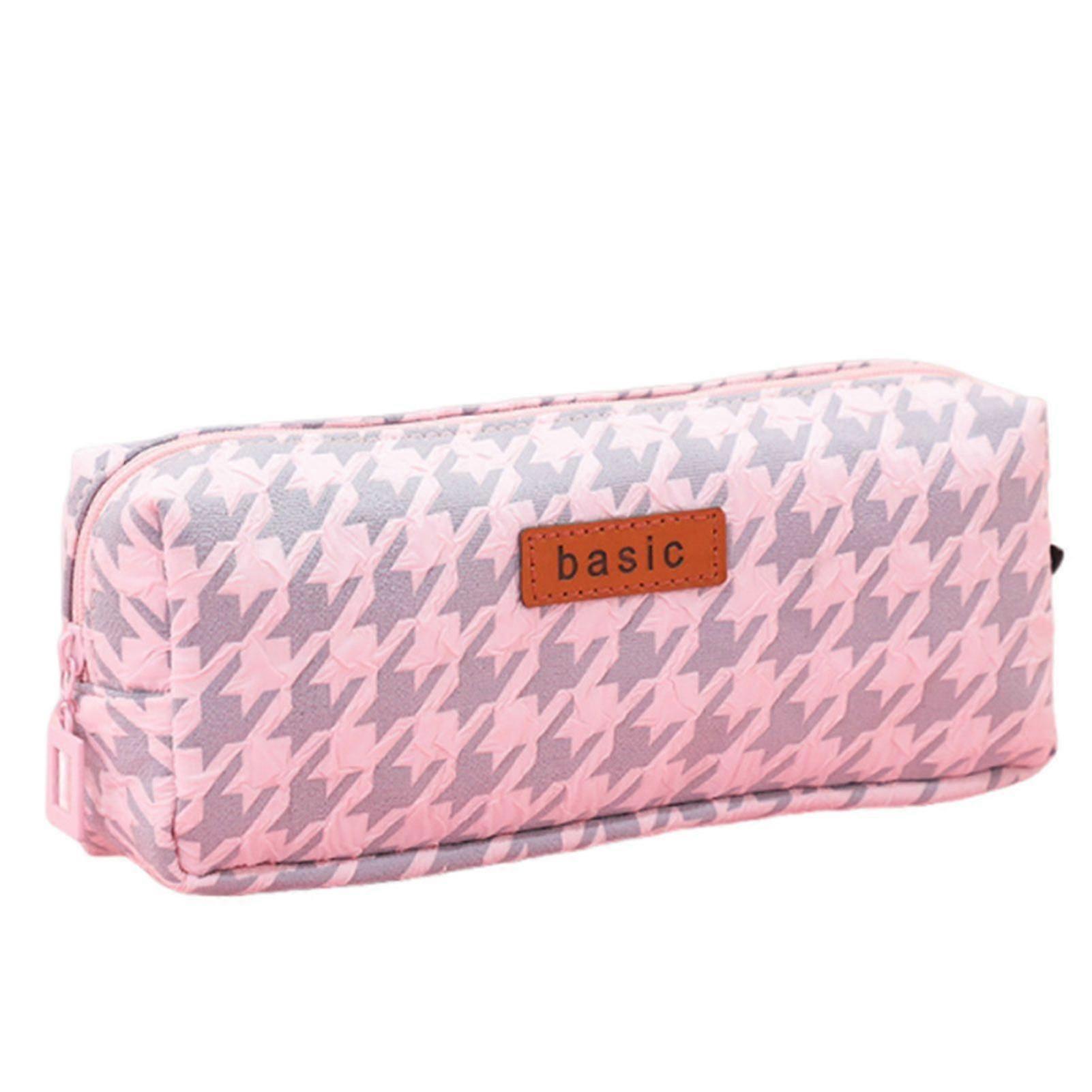 Simple Single Layer Large Capacity Pen Bag Dustproof Multipurpose Stylish Pencil Bag Classroom Desk Organization