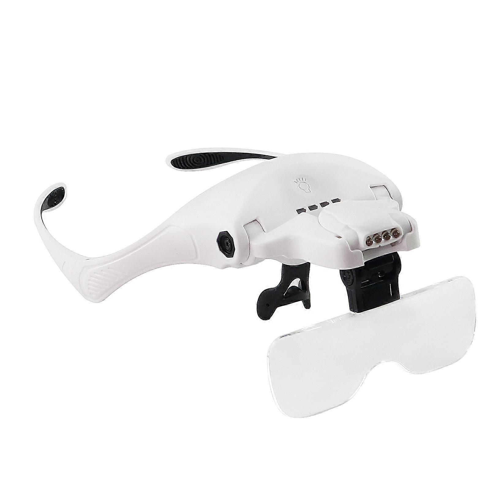 USB Charging LED Light Head Mounted Magnifier 9892TSC1
