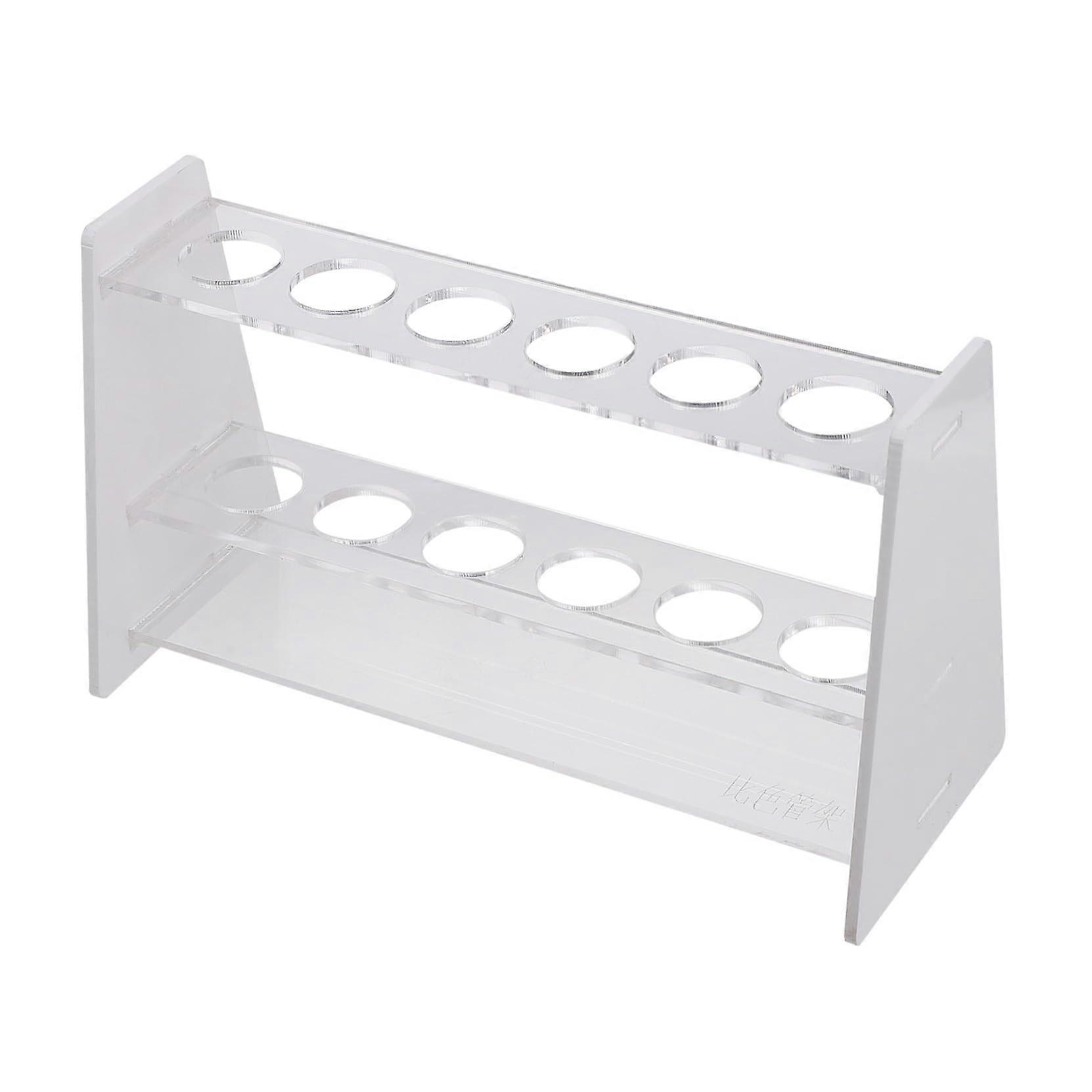 Plastic Test Tube Rack Lightweight Laboratory Organizer Stand For Tubes Portable Lab Storage For Scientific Experiments