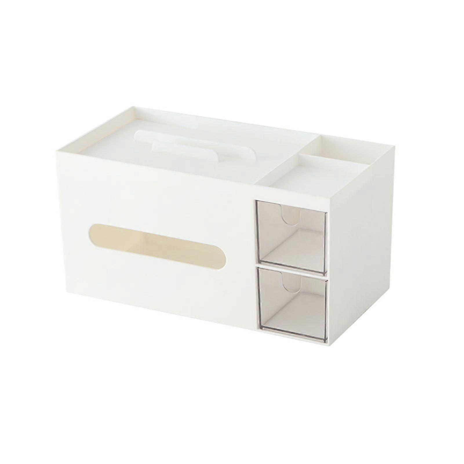 Desktop Roll Tissue Box Holder Multi Use Tissue Container Box For Household Accessories