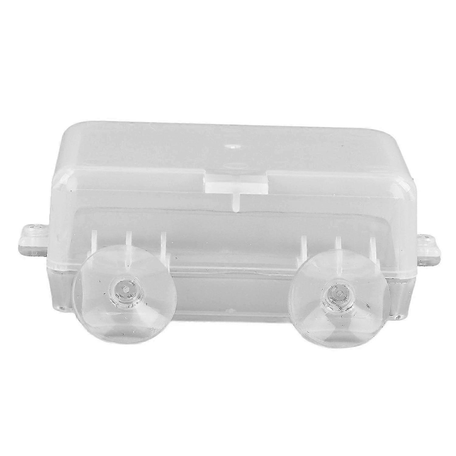 Reptile Feeding Dish with Suction Cup for Lizard Snake Gecko Prevent Escape Transparent