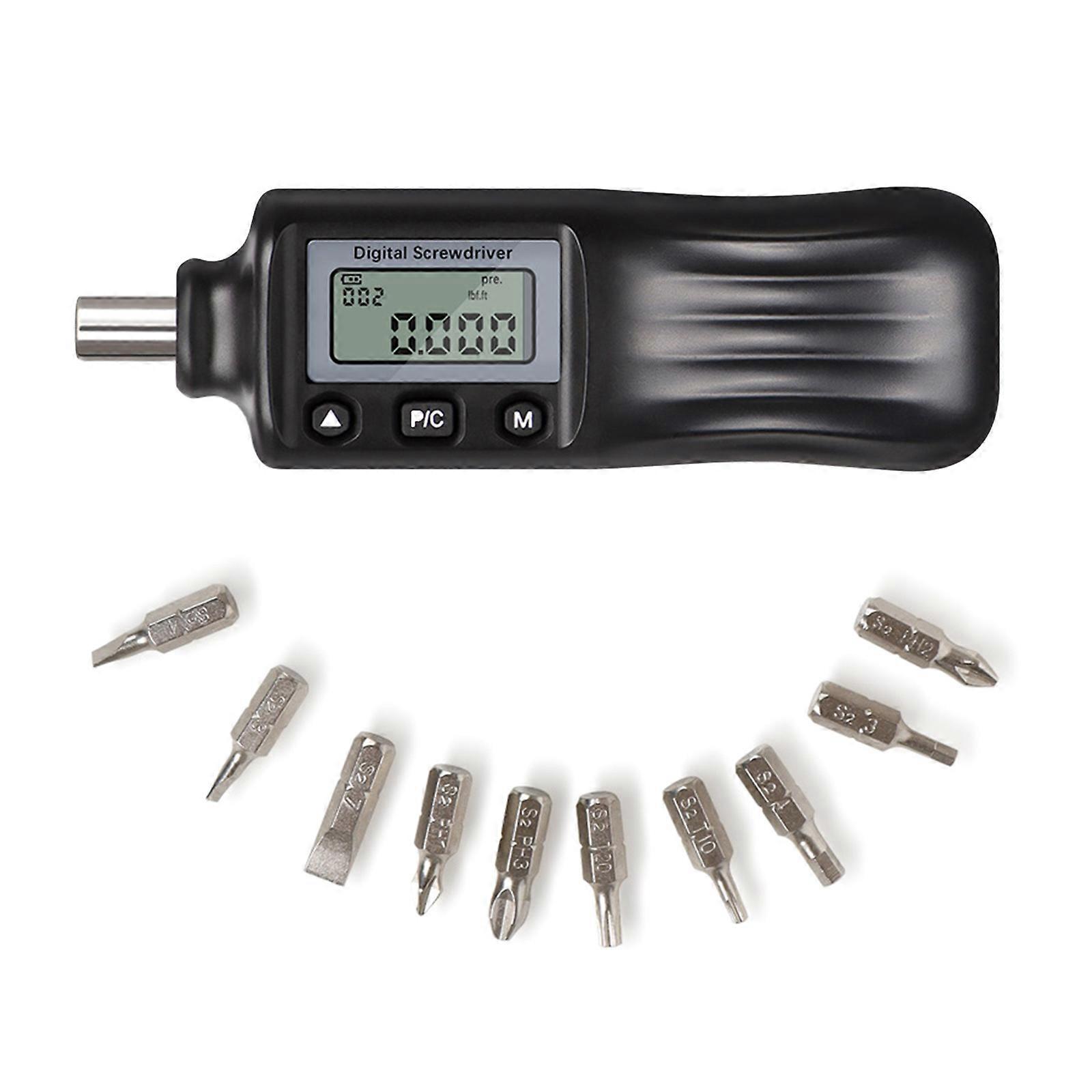 Digital Torque Screwdriver, 0.4 2Nm Range for Electronics and Mechanical Work Multicolor