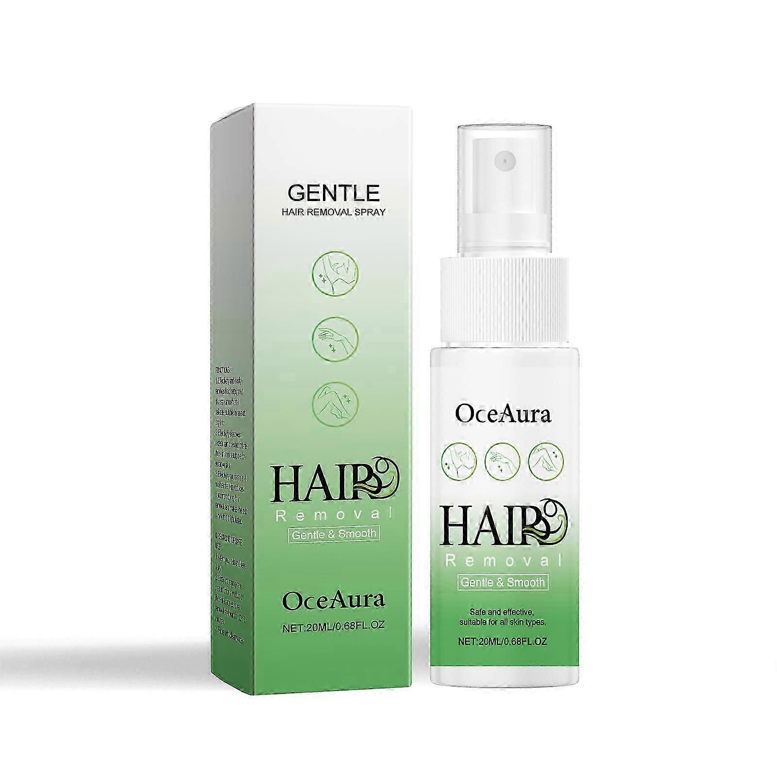 Spray Dépilatoire Douceur - Formule Hydratante, Longue Durée, Peau Sensible, 20ml