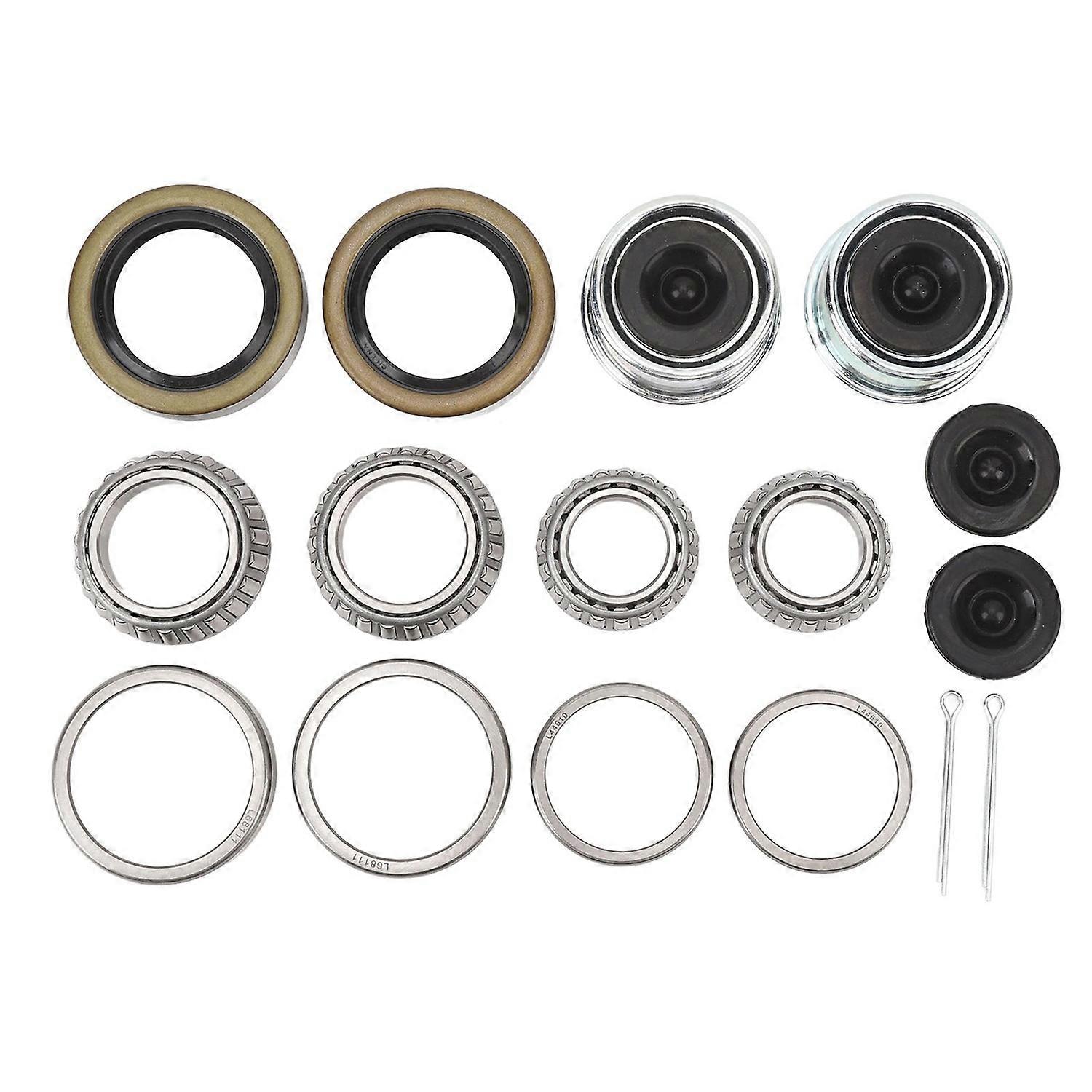 2 Set L68149 L44649 Trailer Axle Wheel Hub Bearings Kit for 1‑1/16in to 1‑3/8in Trailer Axles 3500lb