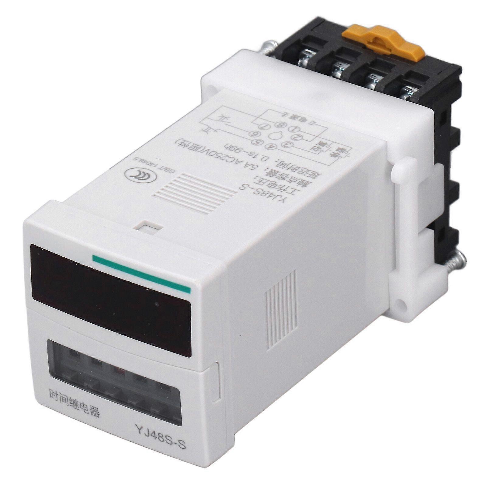 8 Pin Time Relay 1 Set Cycling Type Controller Programmable Delay Relay 0.1S?99H AC250V 5A Contact Capacity DC24VSH
