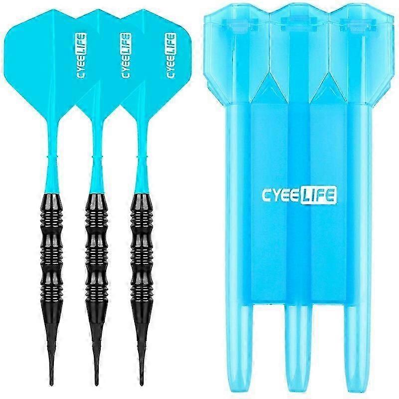 CyeeLife 20g Soft tipped Darts Professional Indoor plastic tip Darts Set For Electronic Dartboard Games Plastic storage boxDart Backboards