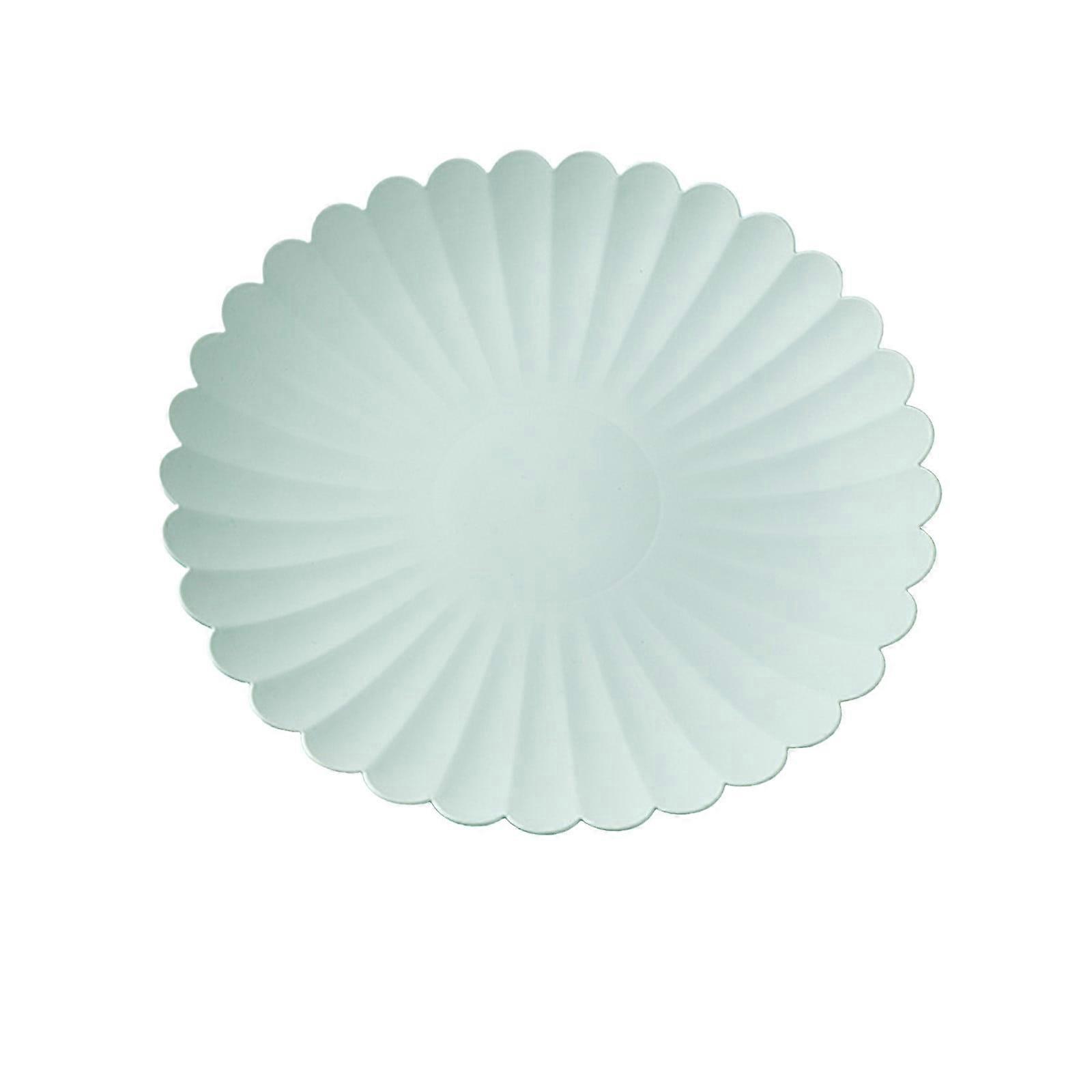 Compostable Party Plates, Pack of 2 Plastic Serving Trays Reusable Serving Plates for Parties and Occasions Everyday Use, 2pcs - 6.5in (Blue)