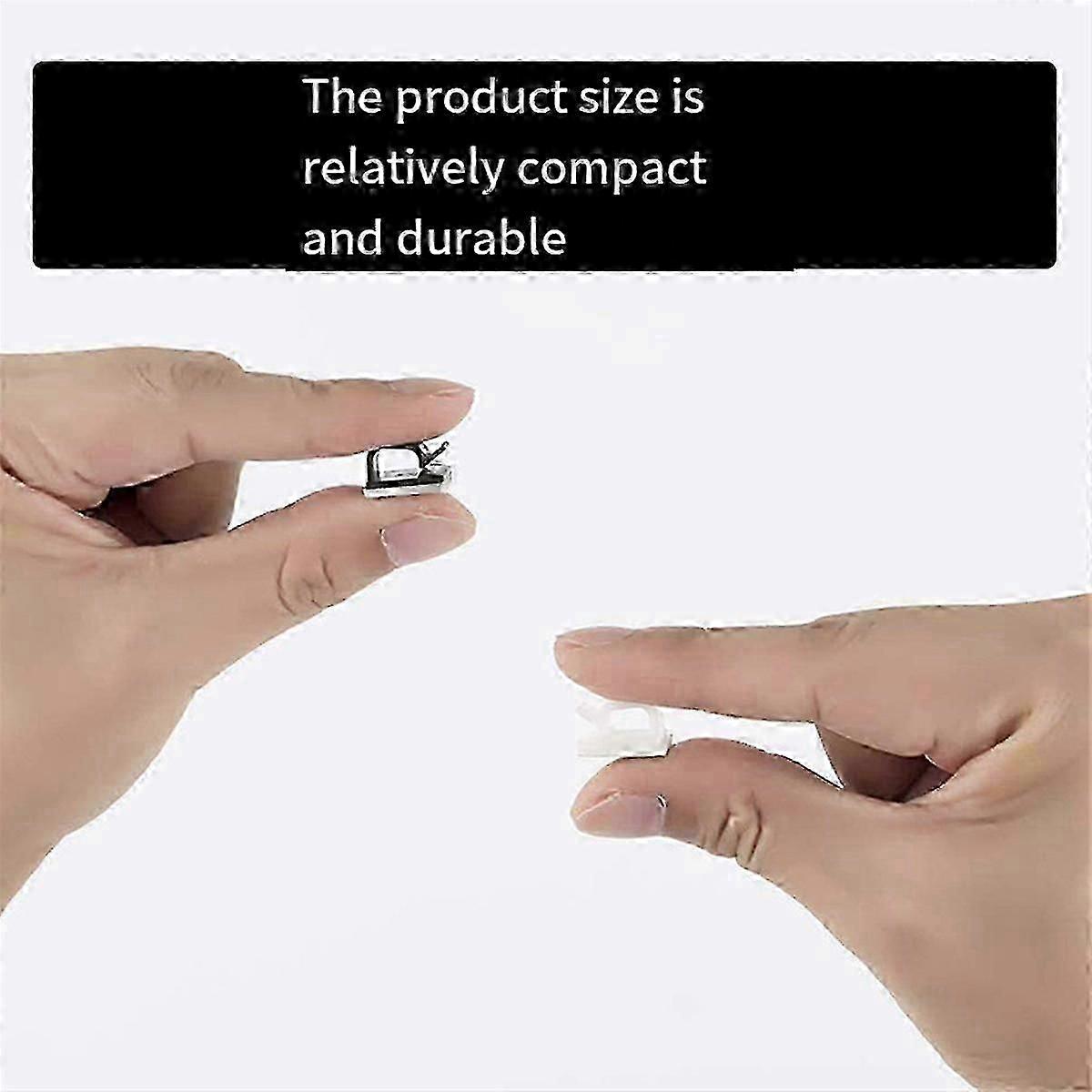 100 Pc Outdoor Light Clips for String Lights Self Adhesive Mini Cable Hooks Wire Clips Hooks Cord O