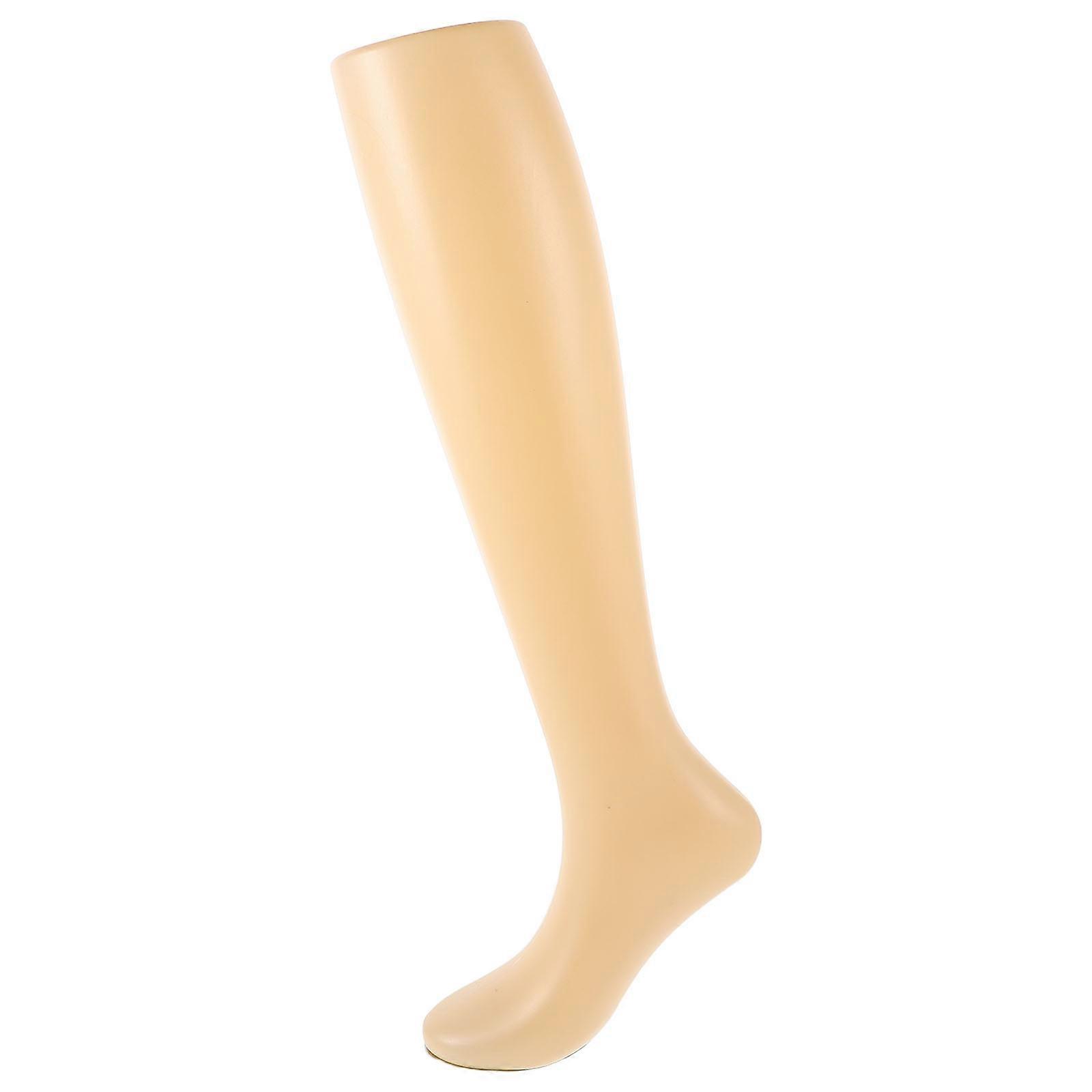 Female Sock Display Mannequin Leg for Sock Use Retail Model Beige