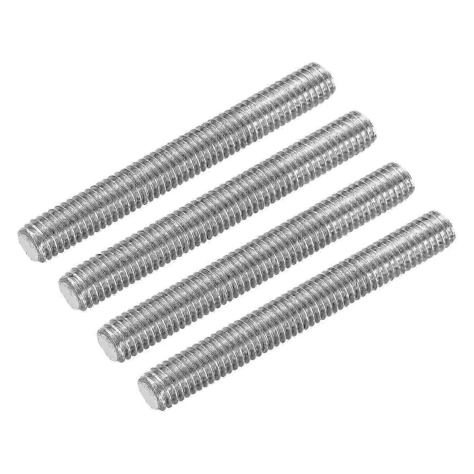 Barra filettata completa 3/8'16 UNC passo filettato 304 barre filettate destrorse in acciaio inossidabile, 3,15 pollici 4pacco